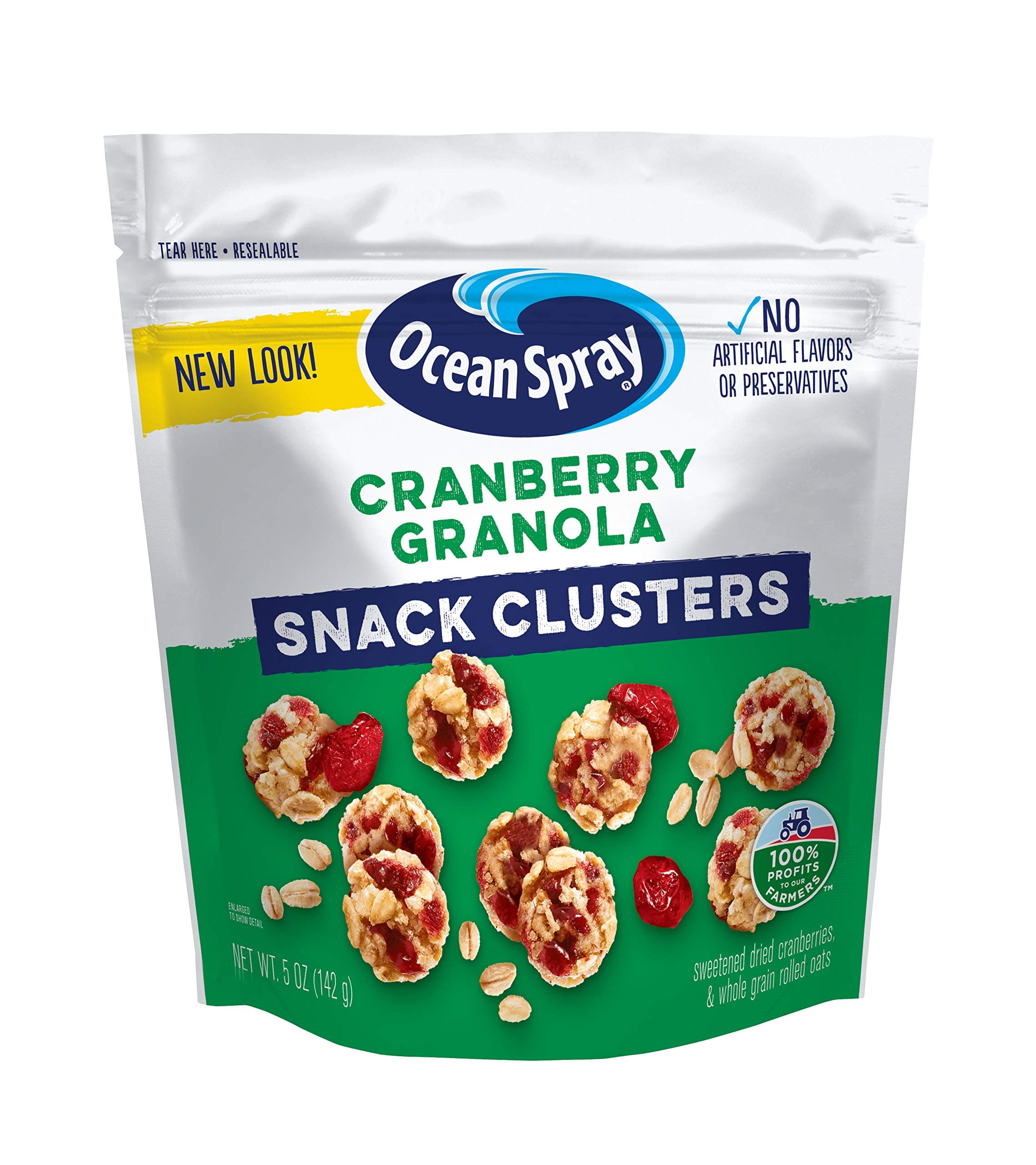 Ocean Spray Craisins Dried Cranberries, Cranberry Granola Fruit Clusters, 5 Ounce (Pack of 12)