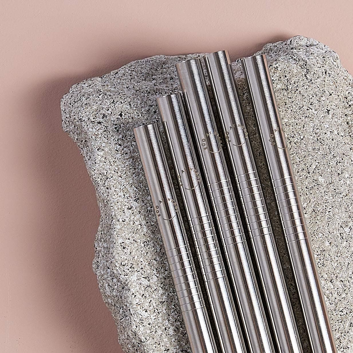 Eco at Heart Reusable Stainless Steel Metal Smoothie Straws – Extra Wide & Extra Long Design For Thick Smoothies