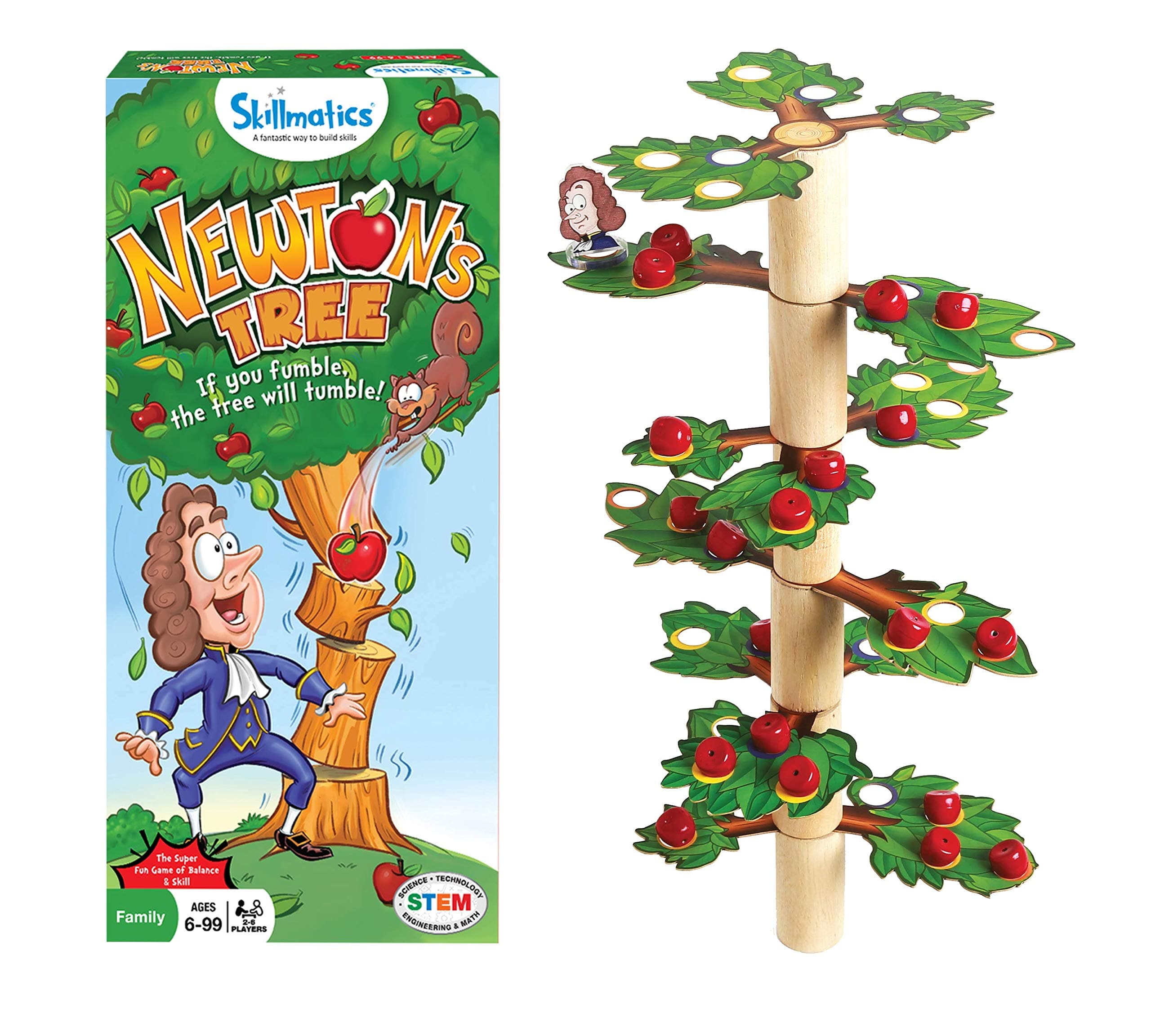 Skillmatics Educational Game : Newton's Tree Gift for 6 Year Olds and Up Balancing, Stacking, Strategy and Skill Building Game, multi, SKILL74NTB