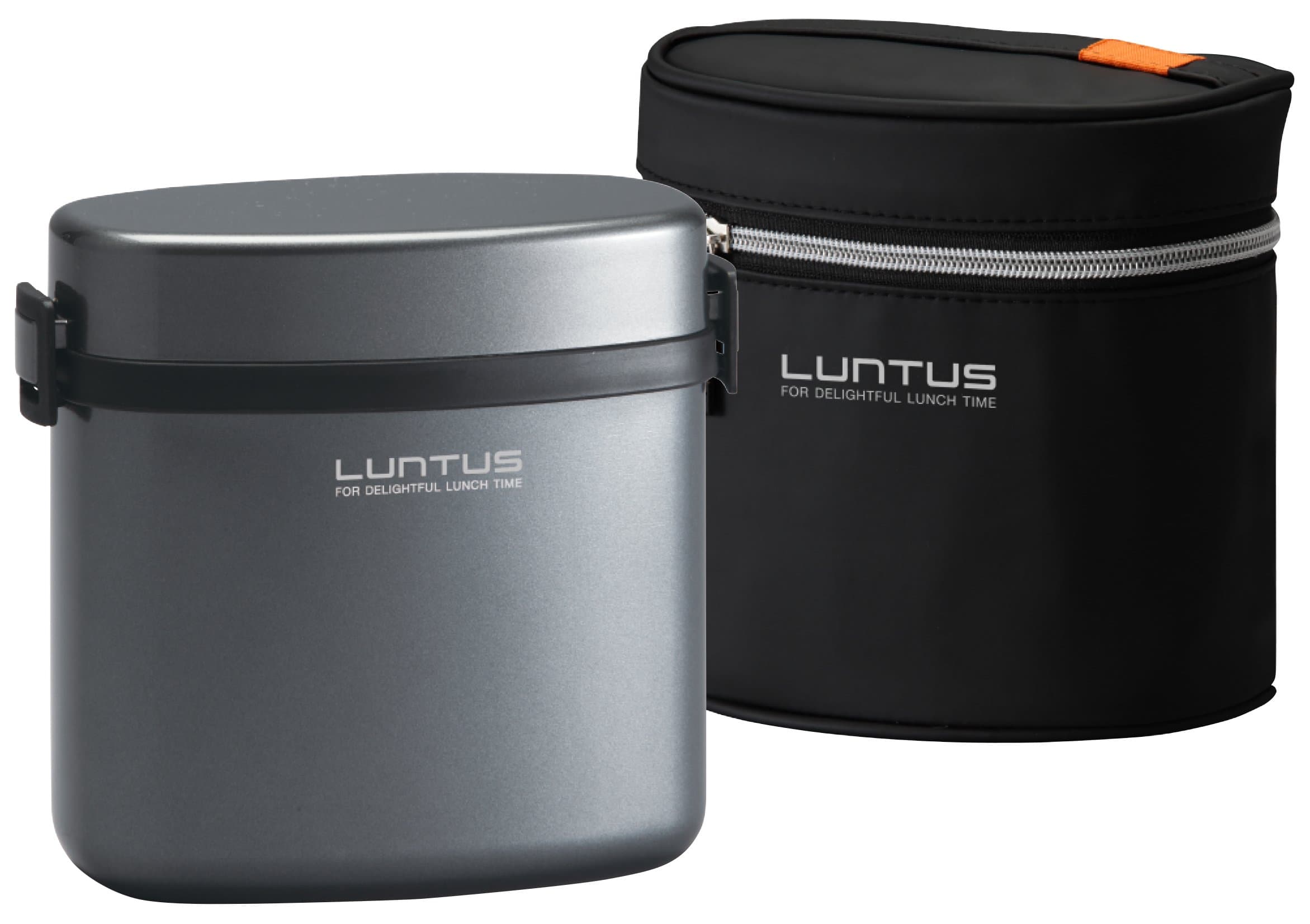 ASVEL Stainless insulation lunch box With bag「LUNTUSWS」HLB-W800N (Metallic Gray)