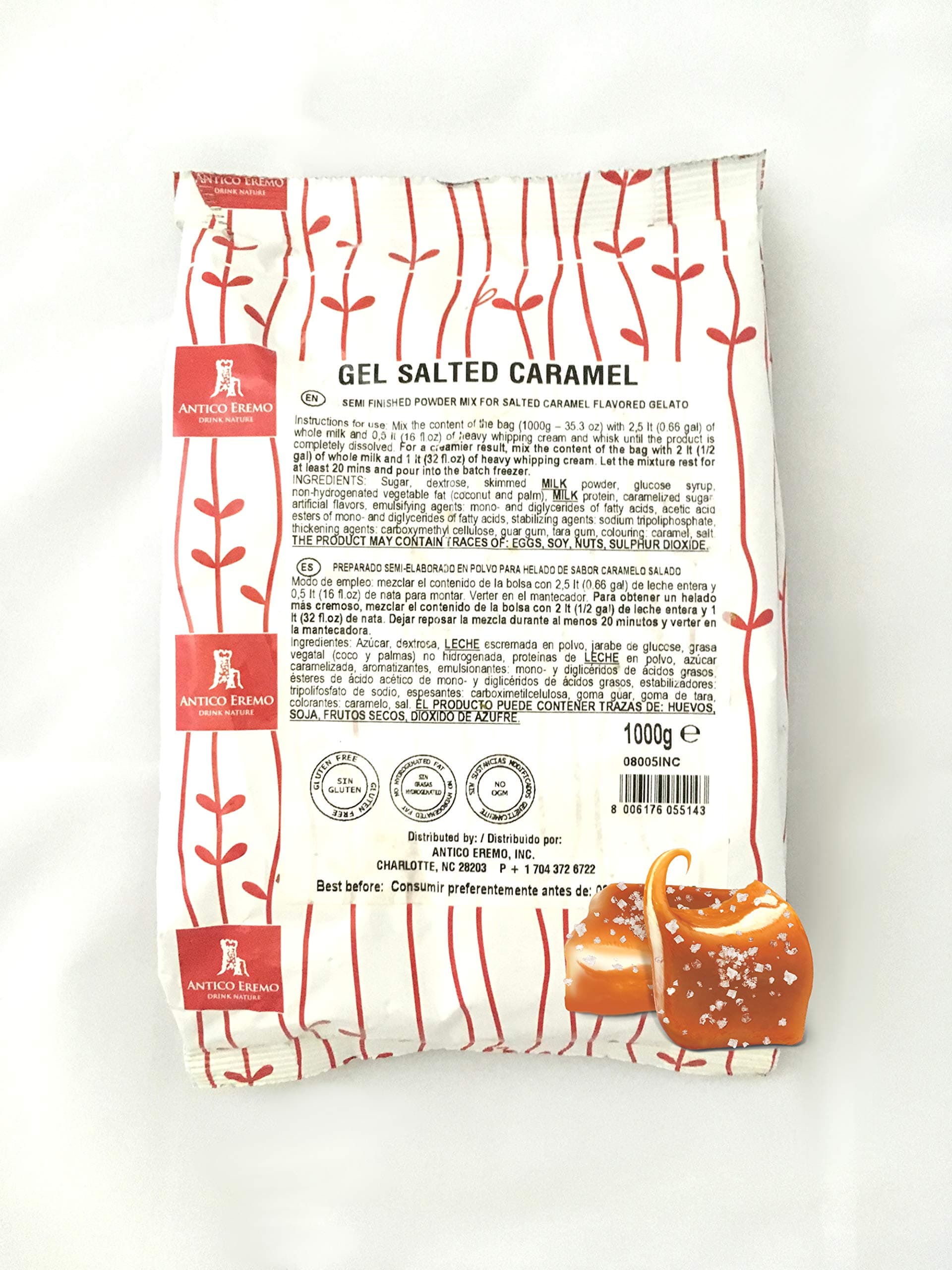 NEW Non-Gmo Formula Sea Salt Caramel Gelato Mix