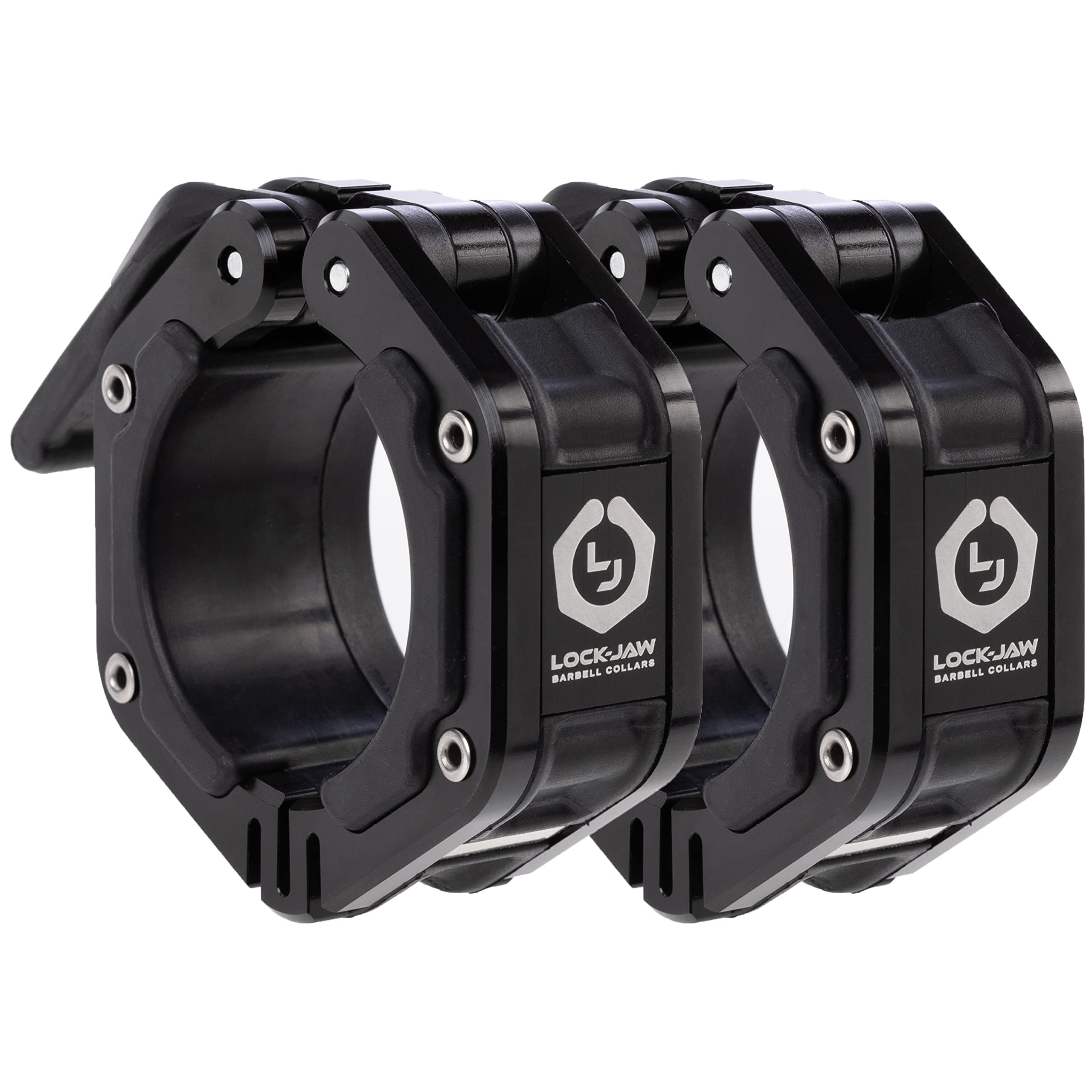 Lock-Jaw Flex Quick Release Aluminum Barbell Collar with Magnet (Black)