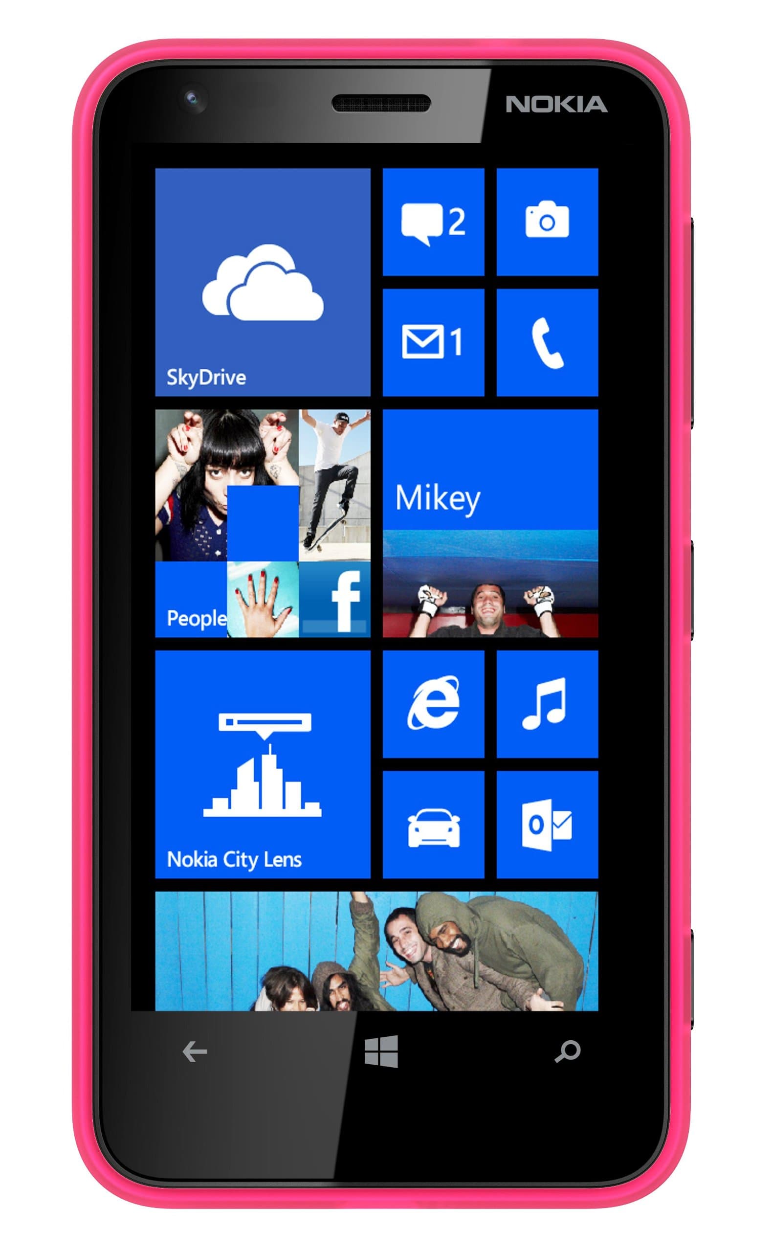 Lumia 620 Sim Free Windows Smartphone - Magenta