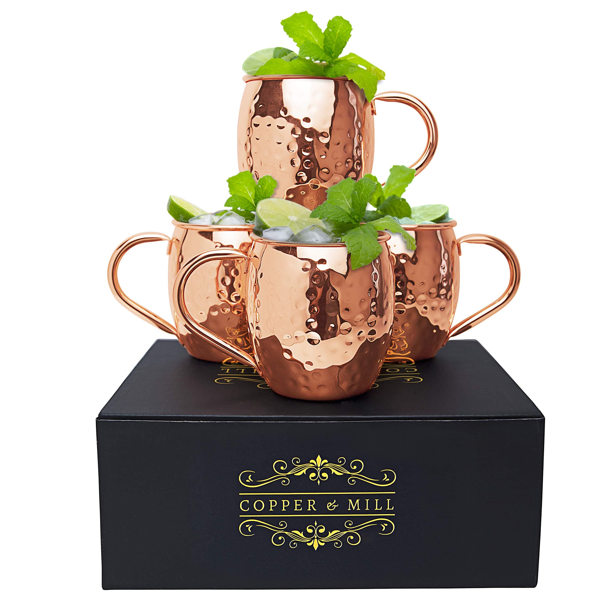 Moscow Mule Hammered Copper Mugs by Copper and Mill-
