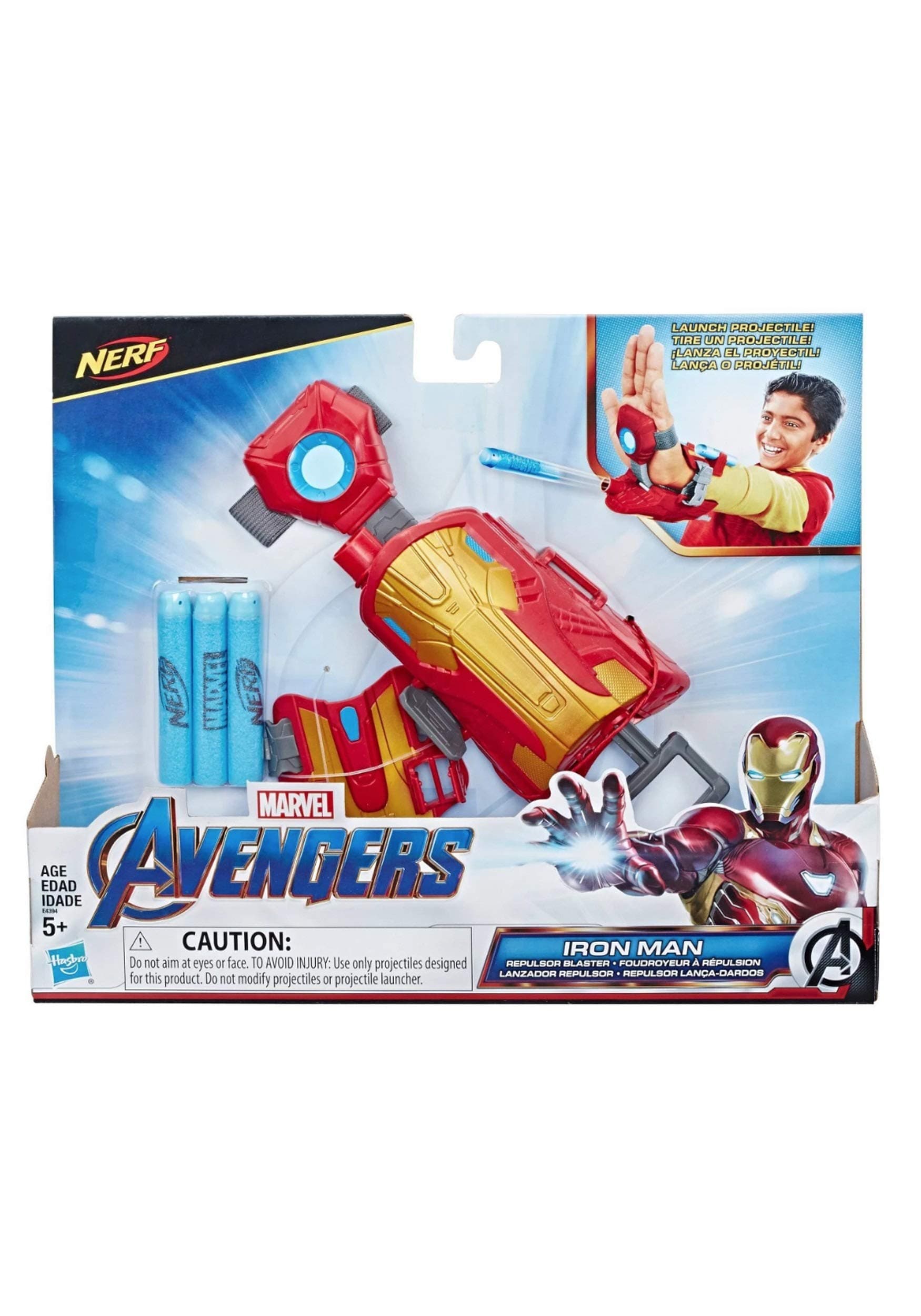 Marvel Avengers Iron Man Repulsor Nerf Blaster Gauntlet