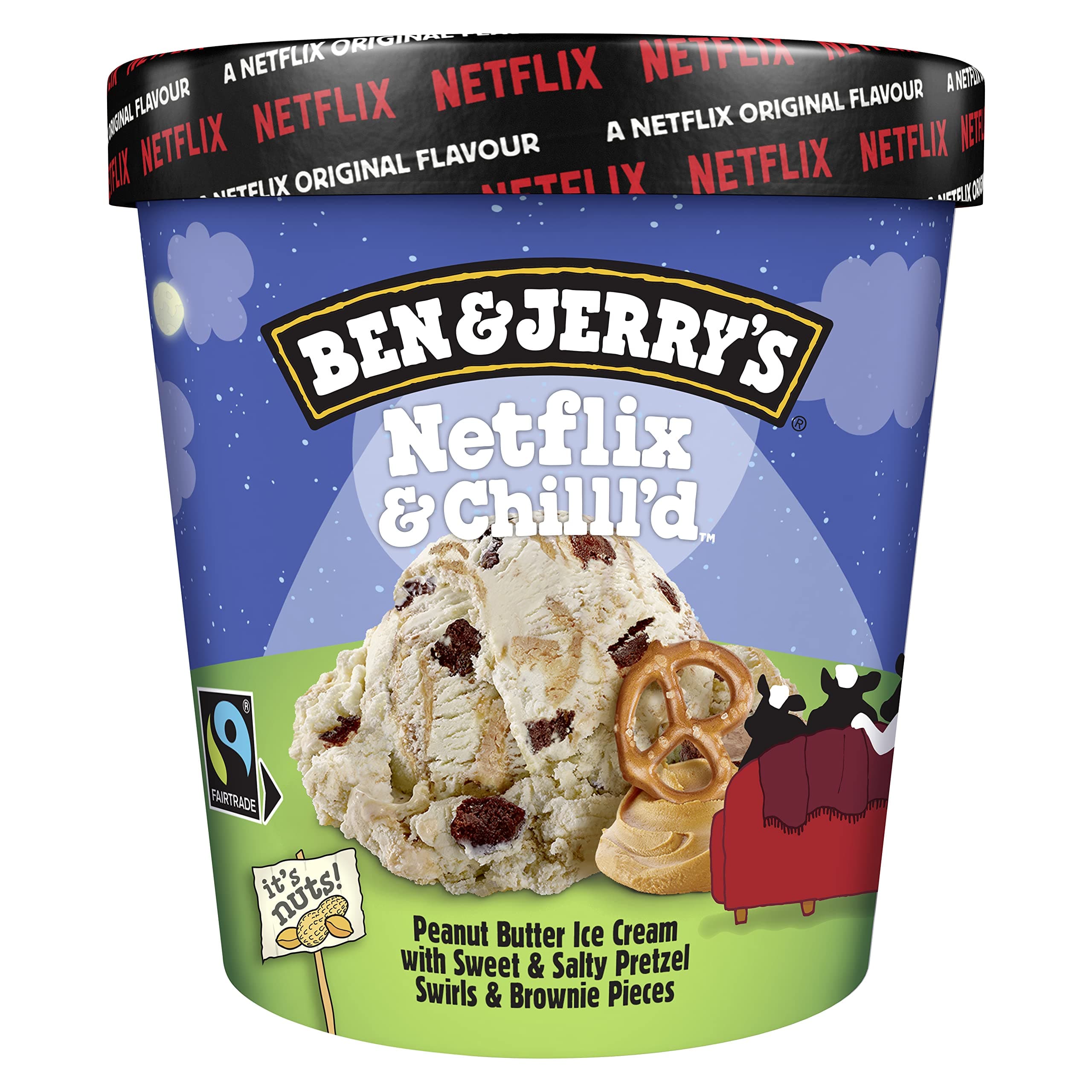 Ben & Jerry's Netflix & Chill'd Ice Cream, 465ml