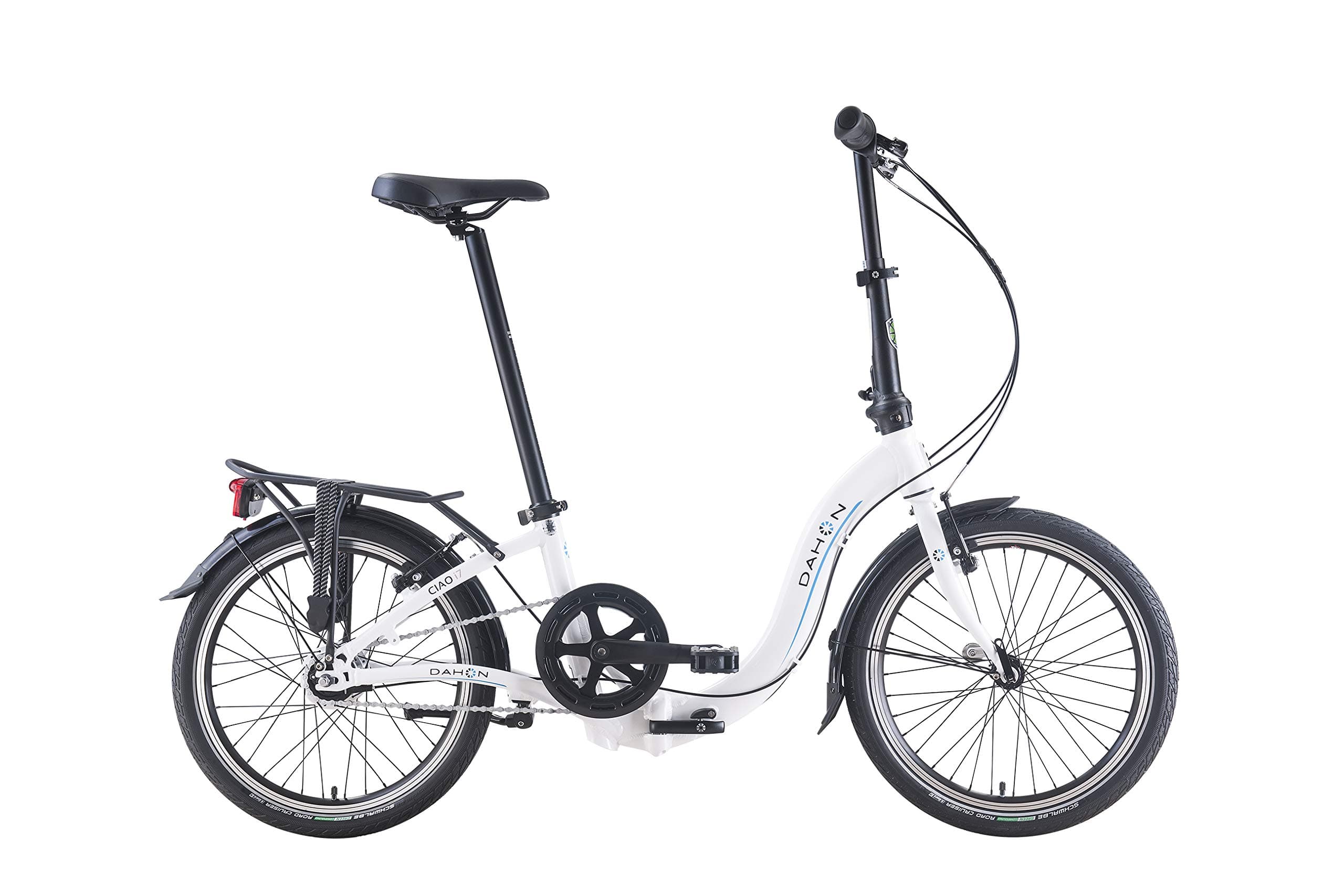 DAHON 7 Speed Ciao i7 Folding Bike, White, 20 inch