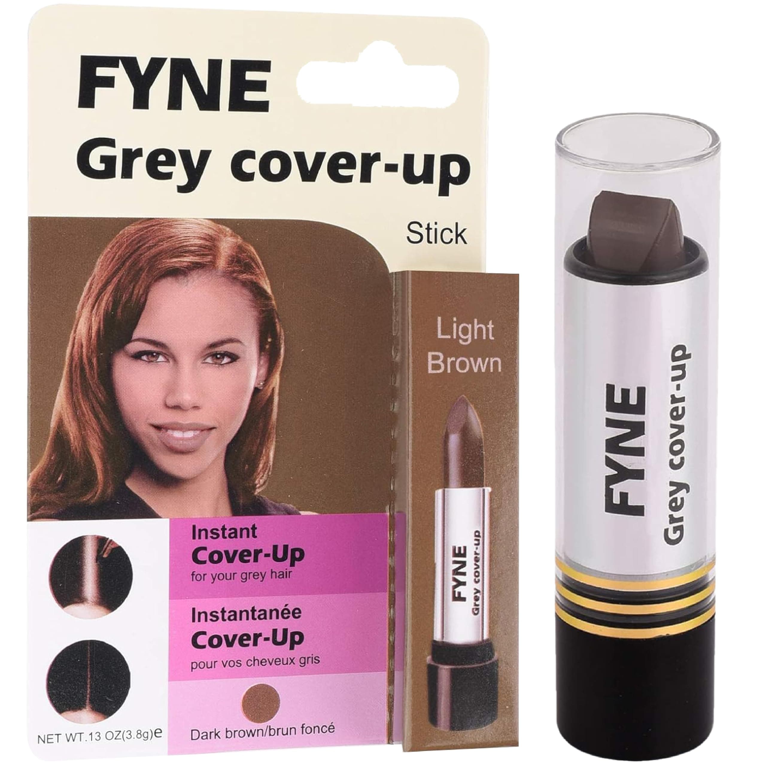 Root Touch Up Cover Stick - Instant Light Brown Grey Hair Cover Up - Magic Retouch Temporary Hair Colour for Men & Women