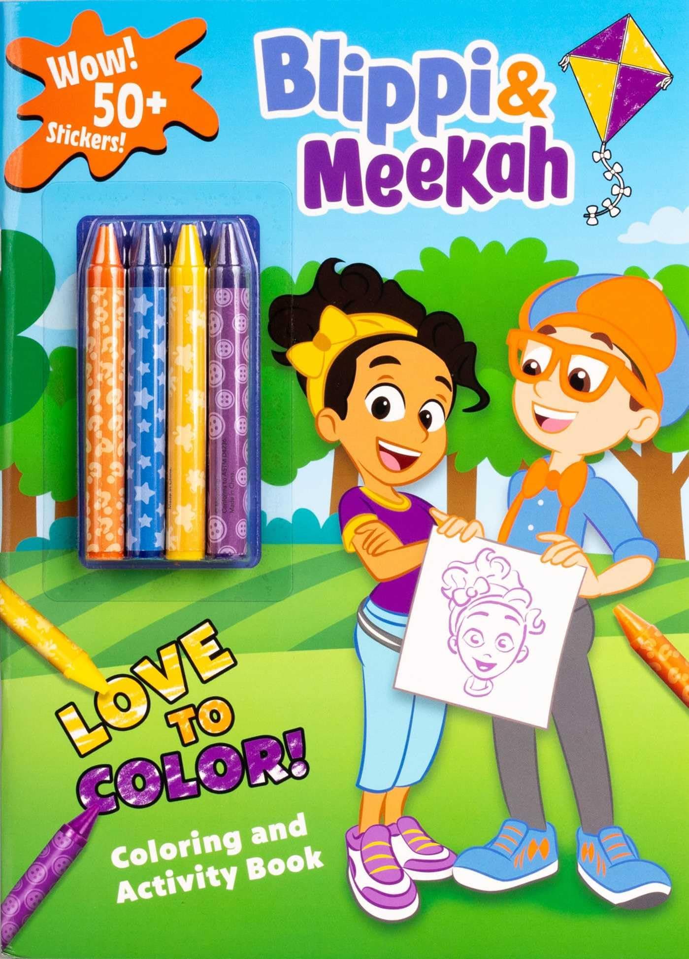 Blippi: Blippi and Meekah Love to Color! (Color & Activity with Crayons)