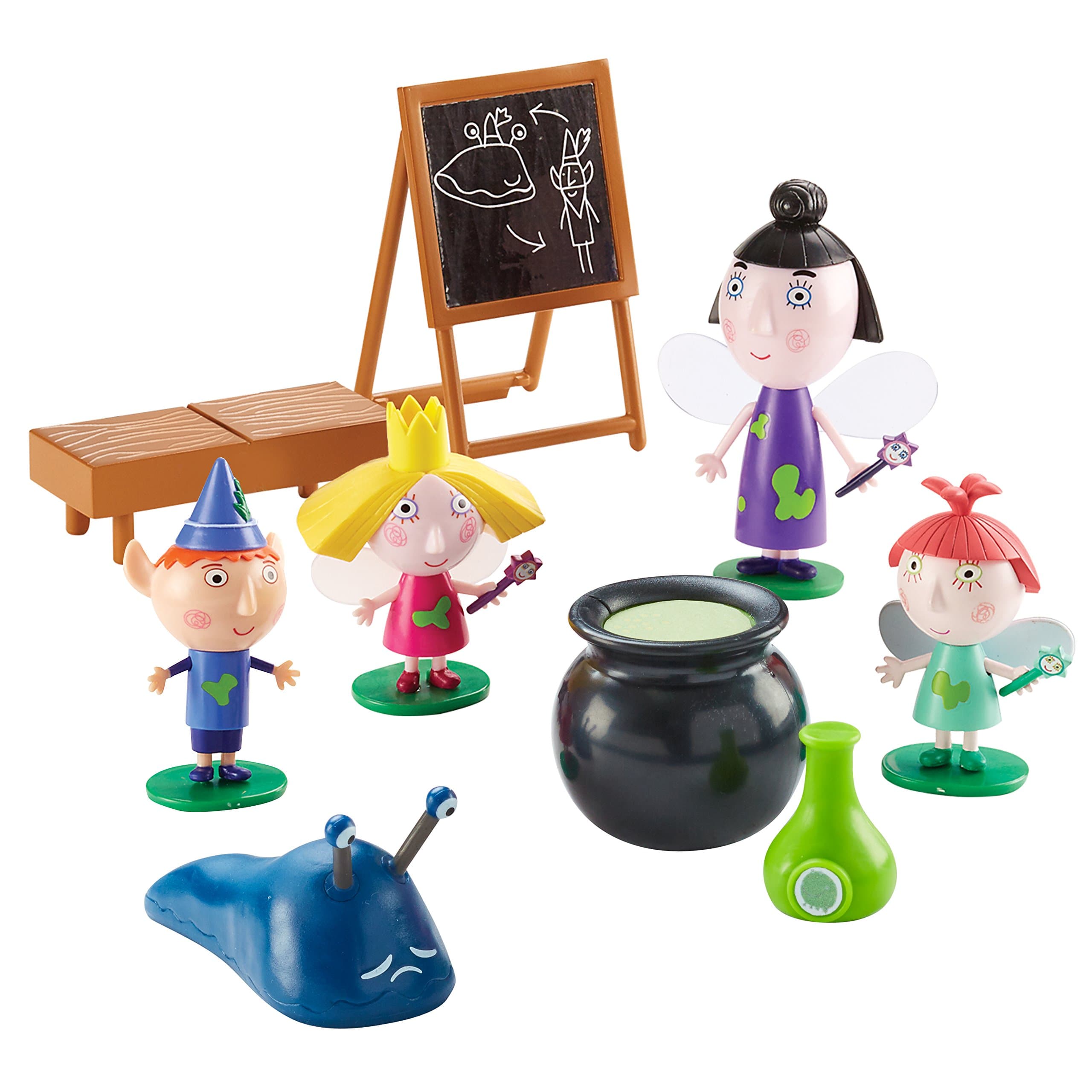 Ben & Holly's Magic Potion Class, scaled preschool figures, imaginative play, Ben & Holly's Little Kingdom, nanny plum, 07712