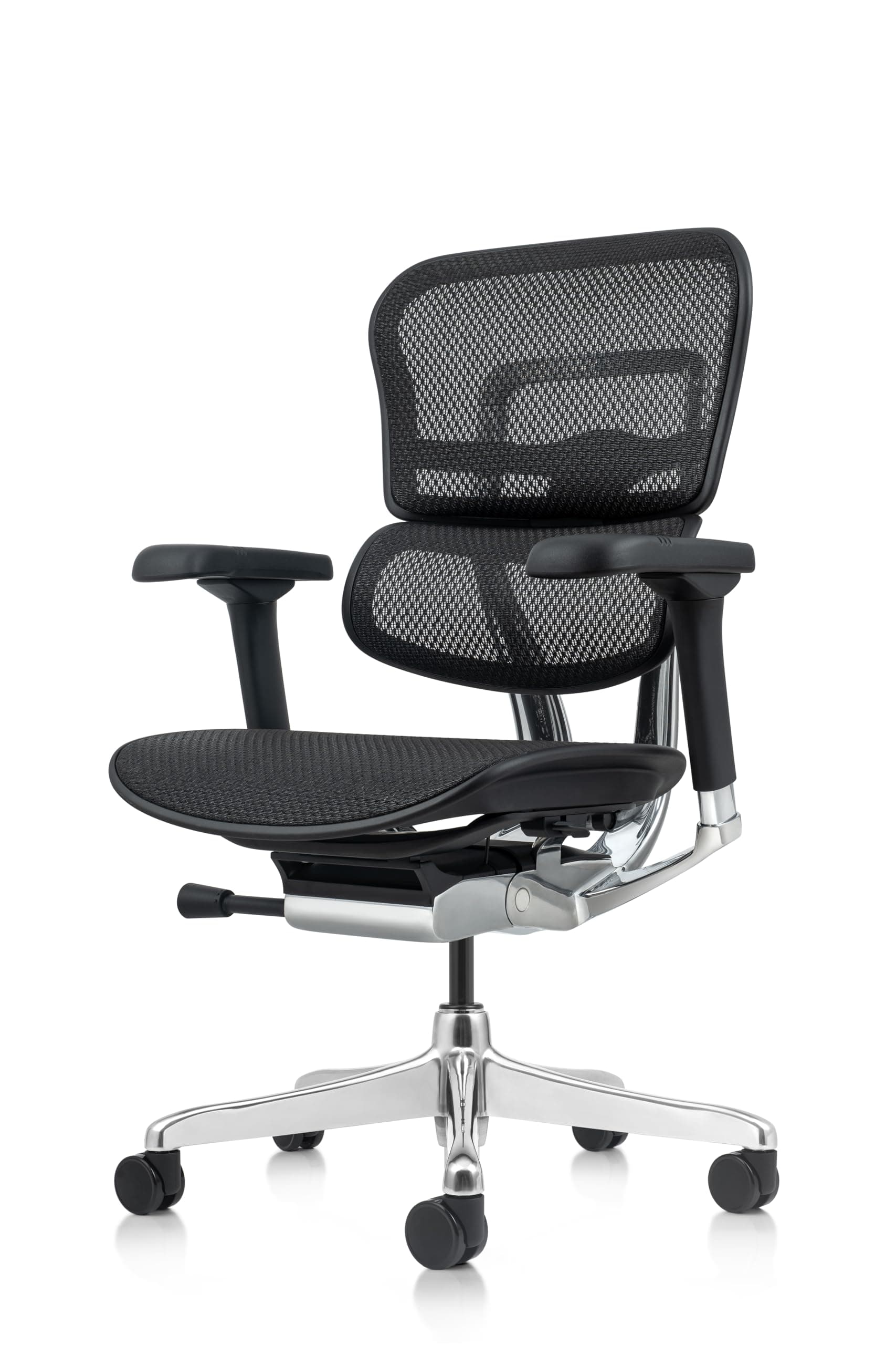 Eurotech Seating ME8ERGLO(N) Mid Back Mesh Swivel Chair, Black