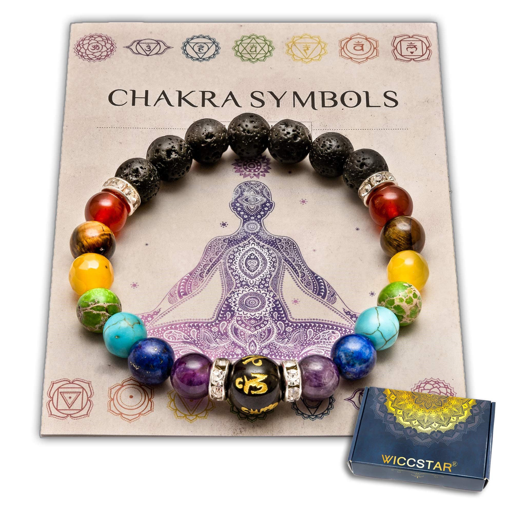 Chakra Bracelet Spiritual Crystal Healing for Anxiety Relief