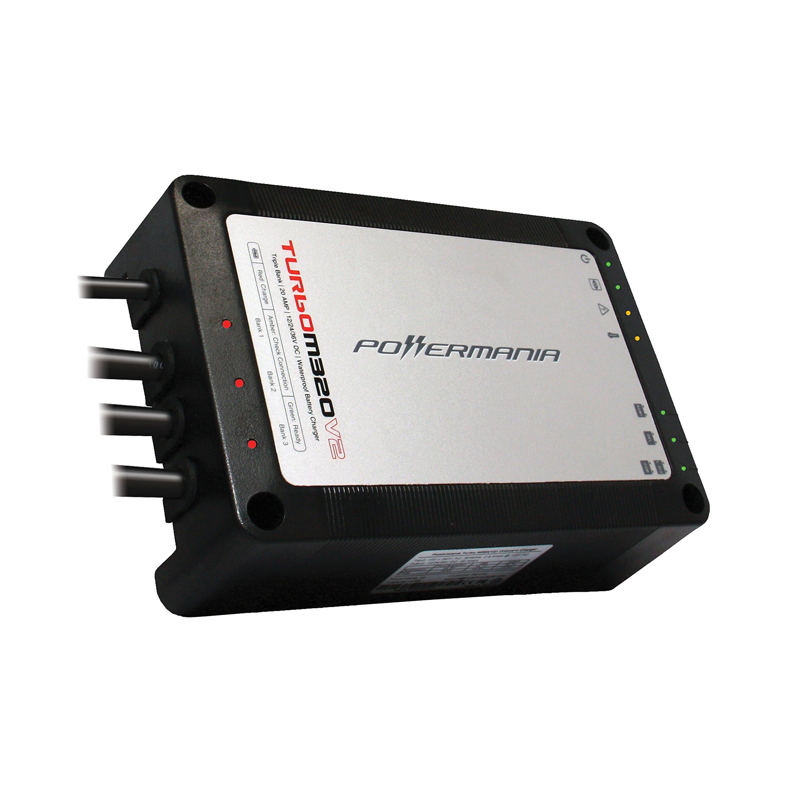 Turbo M340(V2) / 58209 waterproof battery charger (Triple Bank, 40A)