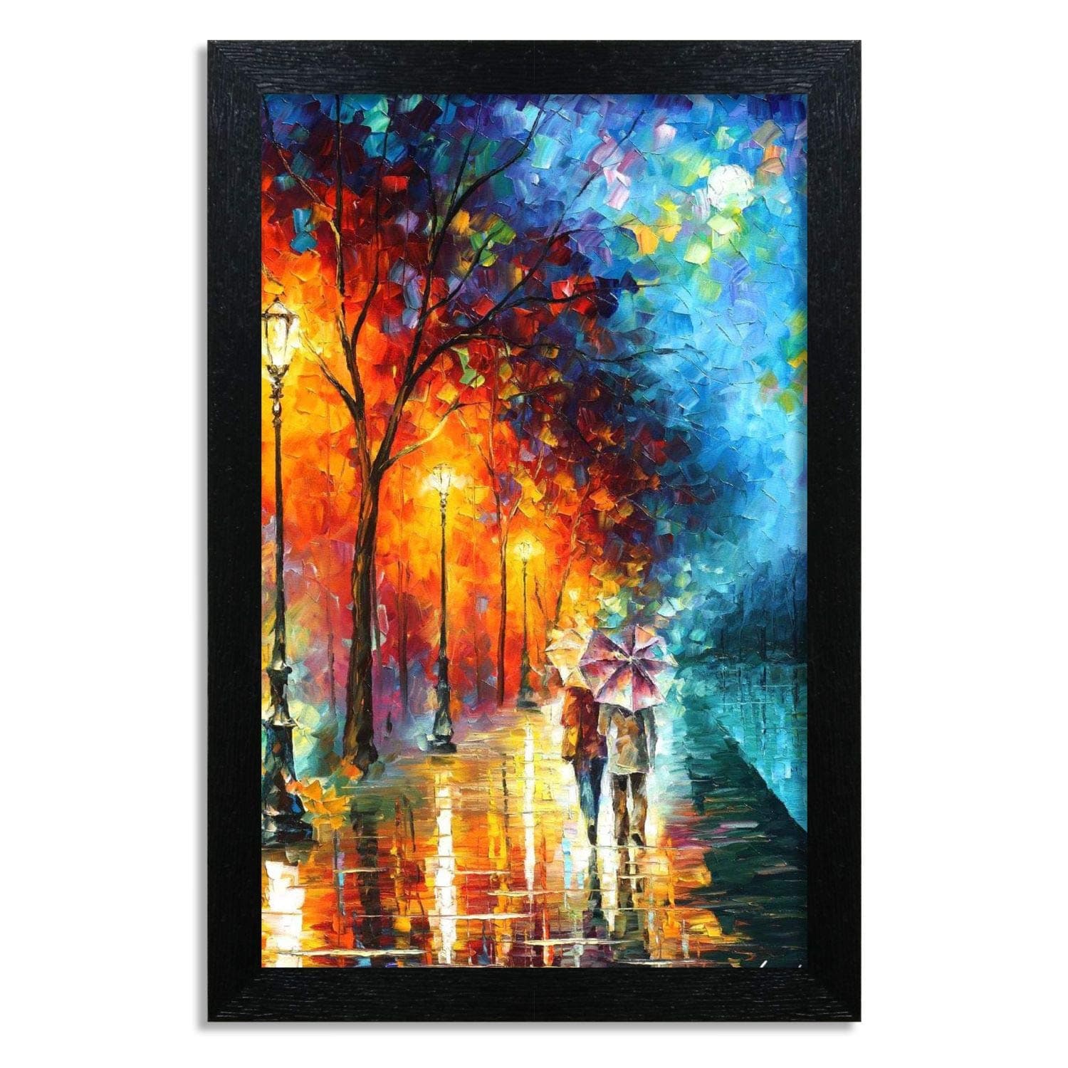 Home Attire HAP-1116 Colorful Abstract Painting, 12x18 inch