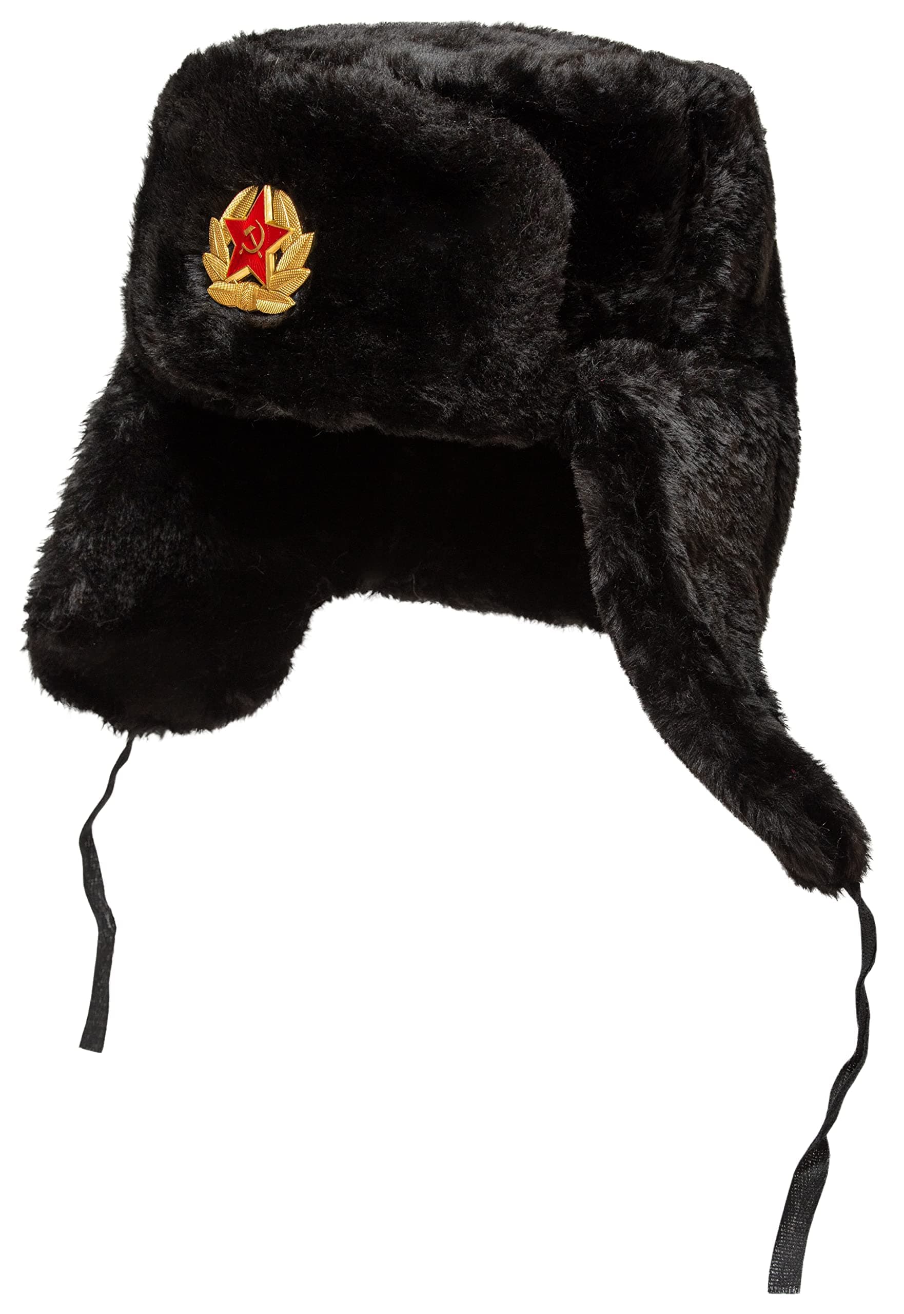 Ushanka Russian Fur Hat - Soviet Army Trapper Hat - Winter Hat