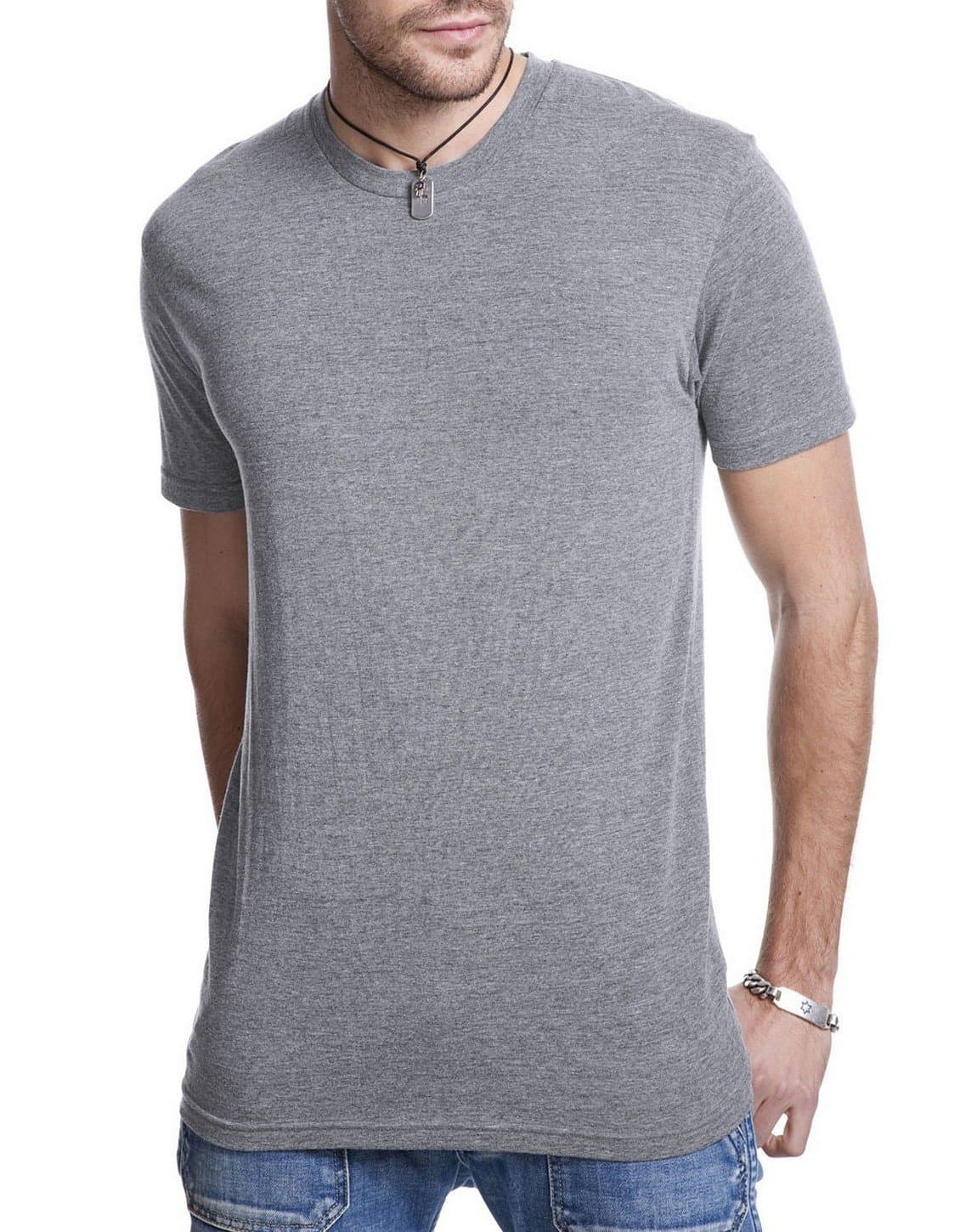 Next Level 6010 NL Men's TriBlend Tee - Premium Heather - M
