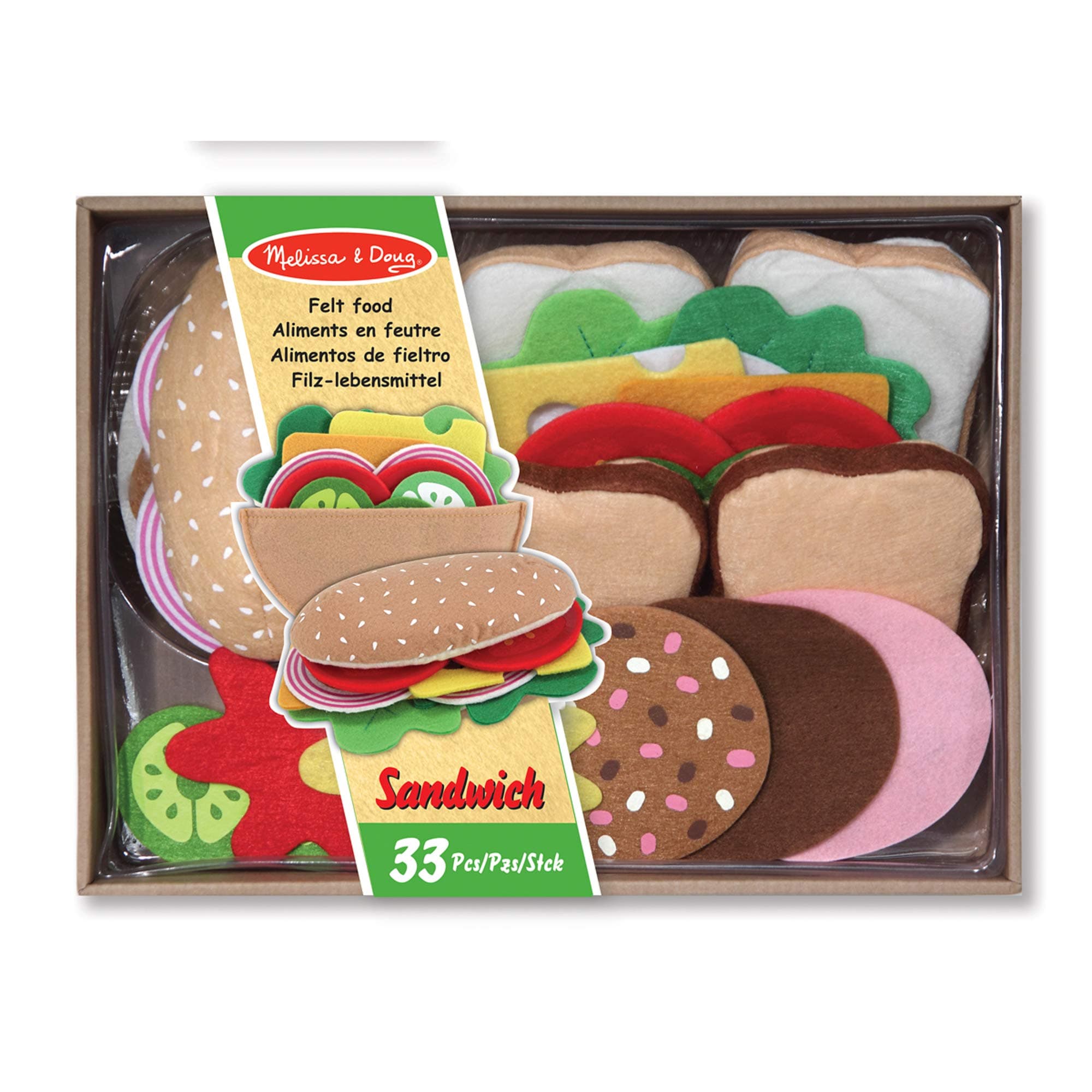Felt Food Sandwich Set | Pretend Play | Play Food | 3+ | Gift for Boy or Girl