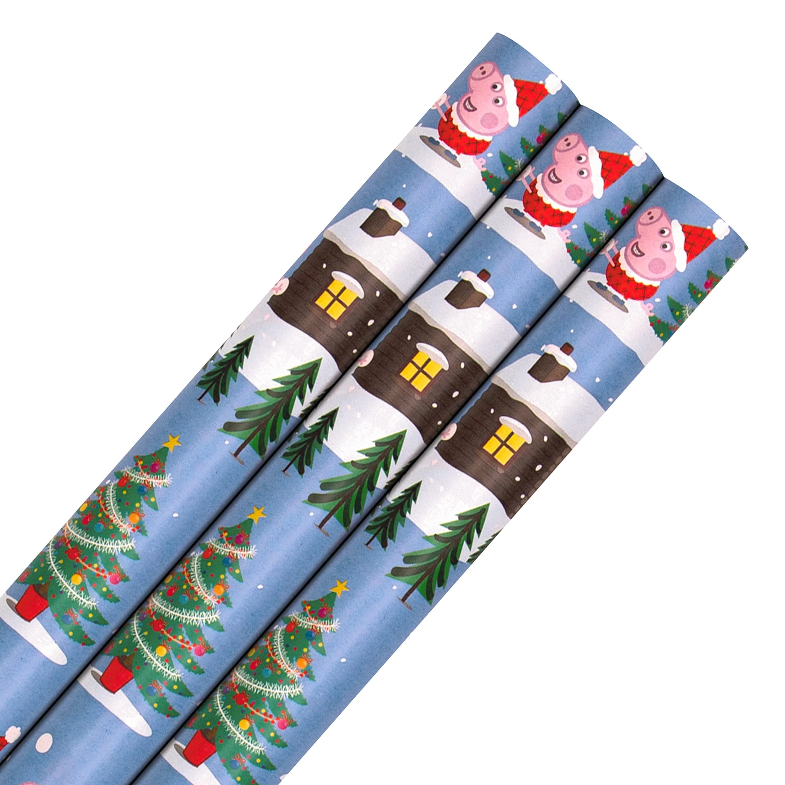 Peppa Pig Christmas Wrapping Paper - 3 Rolls of Gift Wrap in 1 Peppa Pig Design
