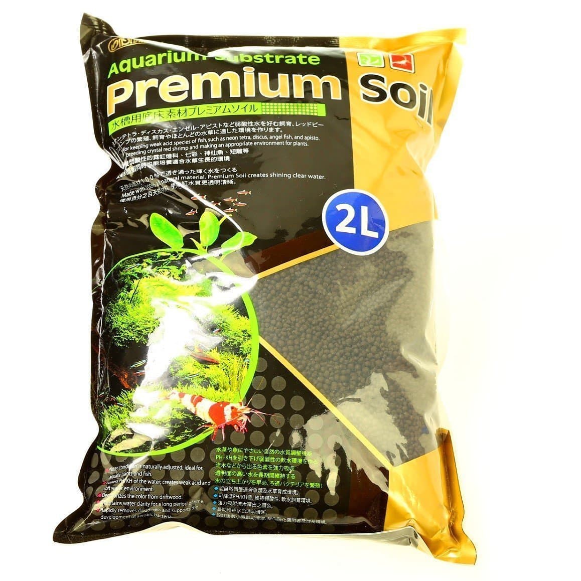 Aquarium Equip Substrate Premium Soil 4 Pound (1.8kg) for Planted Dwarf Shrimp Water Plants Activated