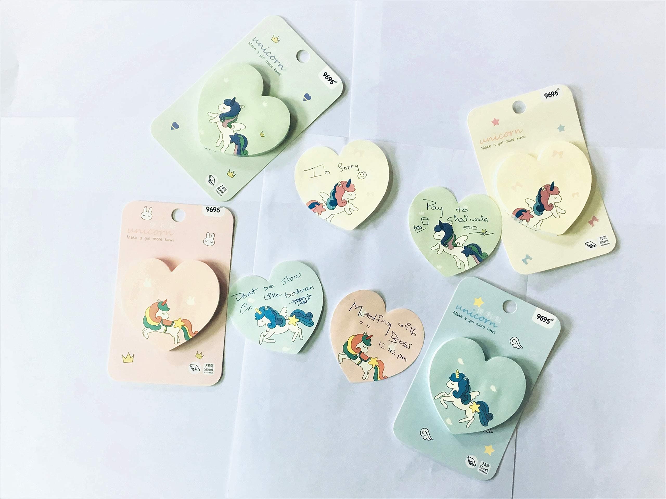 R H lifestyle Sticky Note memp pad Set of 4 (Unicorn)