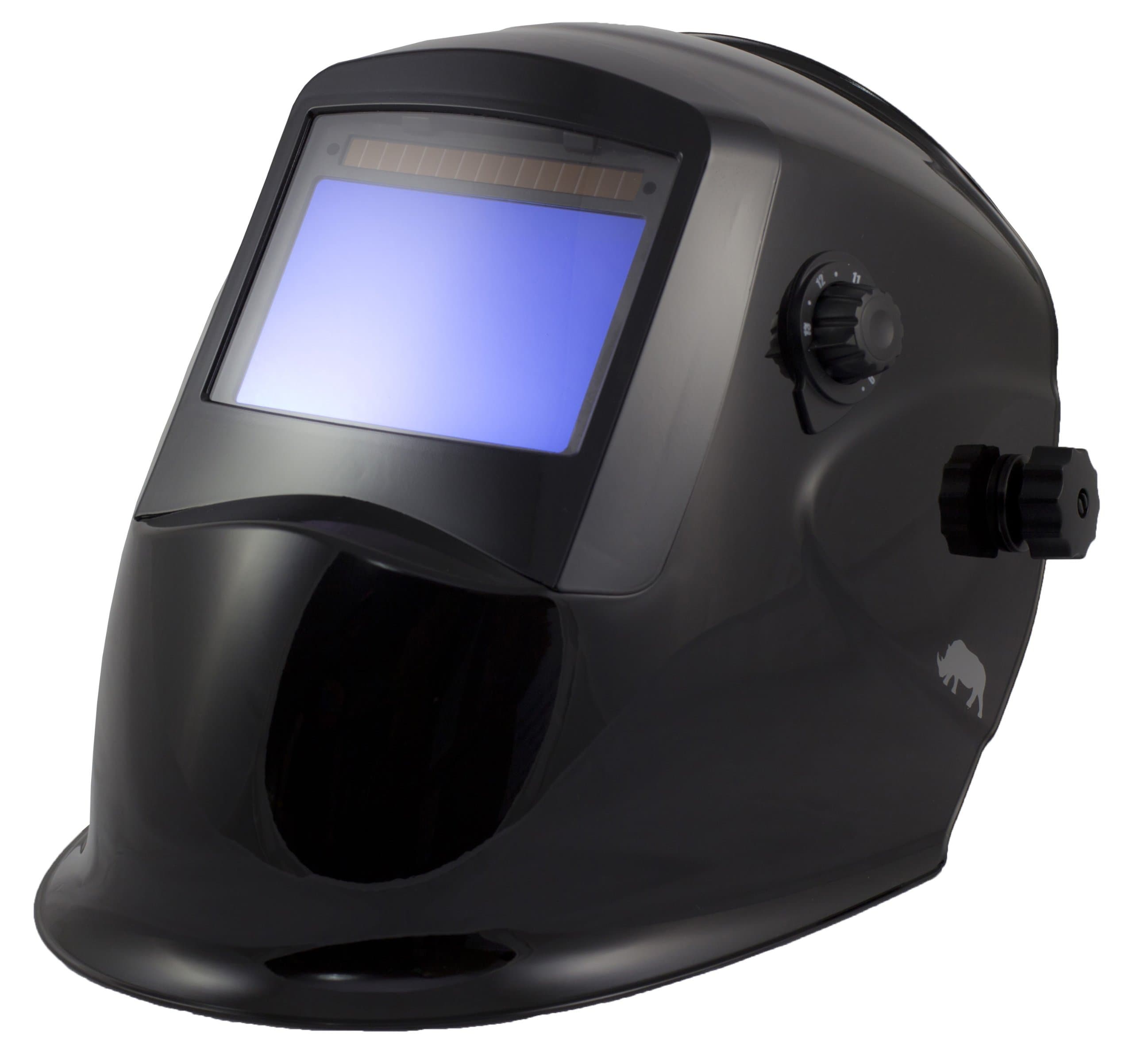 Rhino Large View Auto Darkening Welding Helmet (Black)