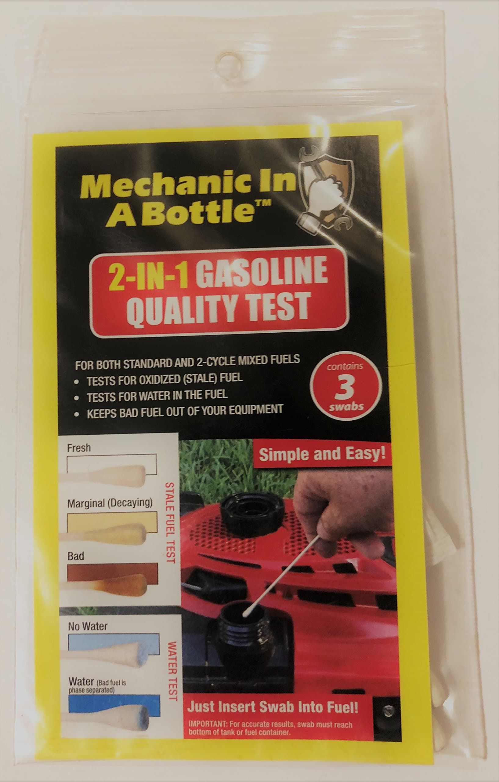 B3C Fuel Solutions 2 In 1 Gas Test Swab