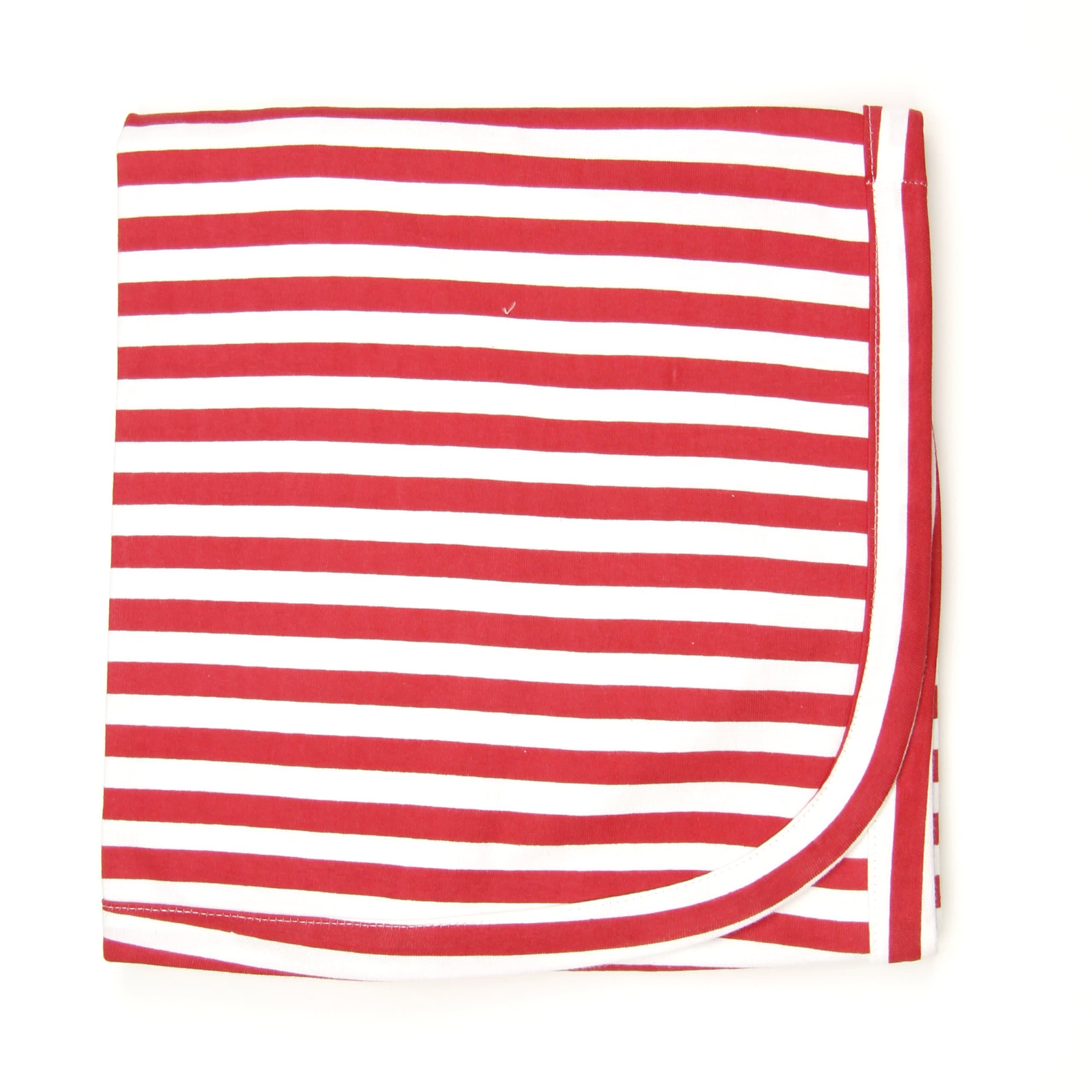 Kate Quinn Organic Receiving Blanket, OneSize (Pomegranate Stripe)
