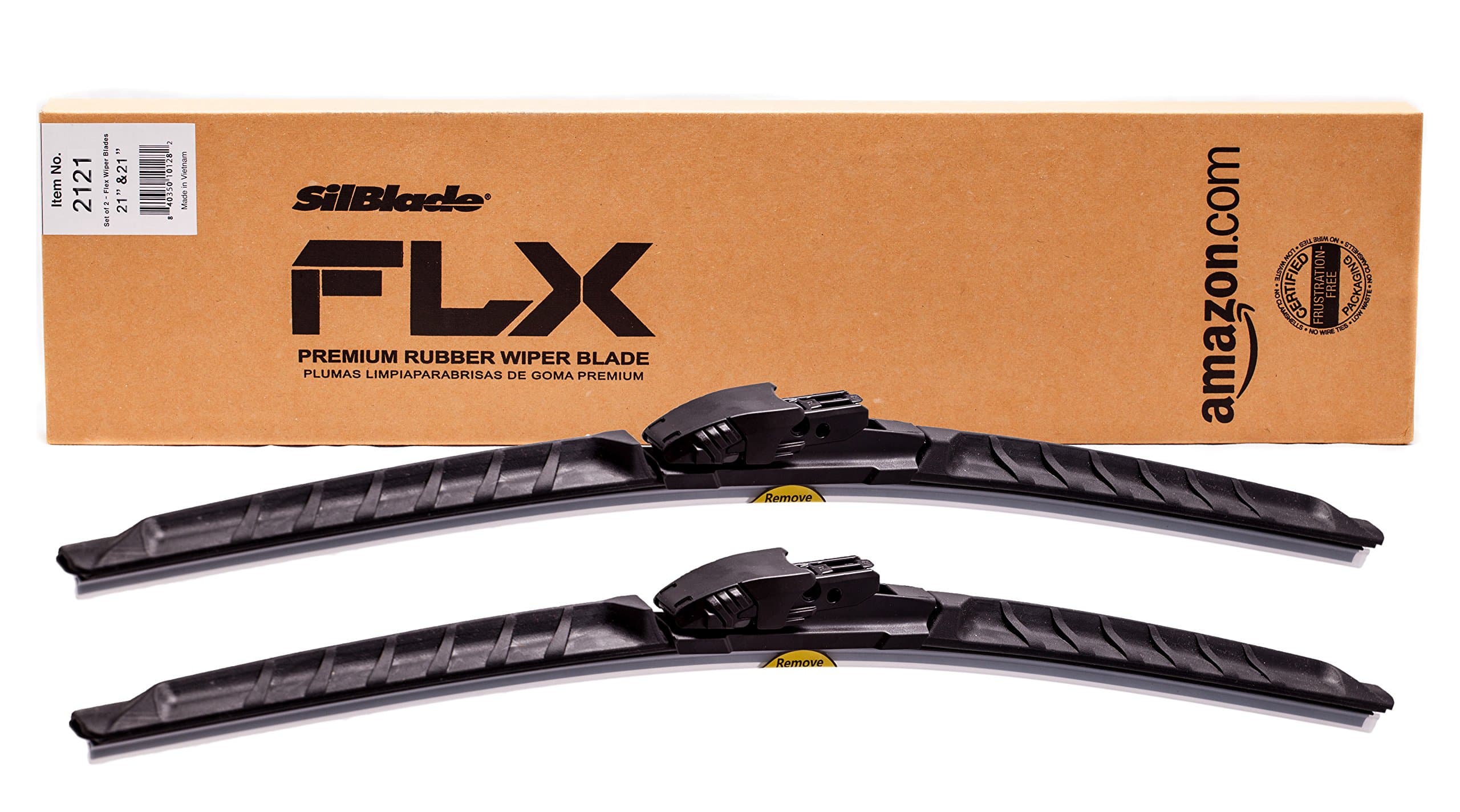 SilBlade FLX 2121 Premium Beam Wiper Blade Set - 21"/21"