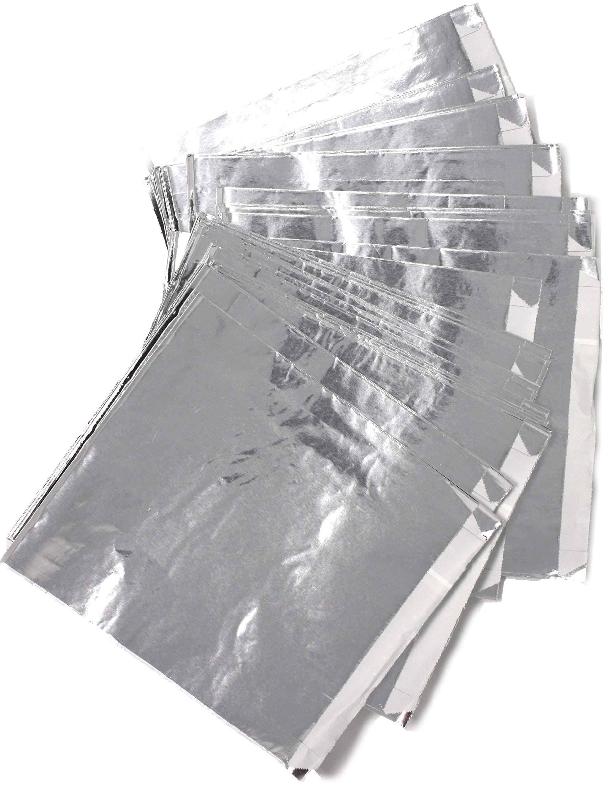 6" x 3/4" x 6 1/2" Large Foil Hamburger / Sandwich Bag - 1000/Case