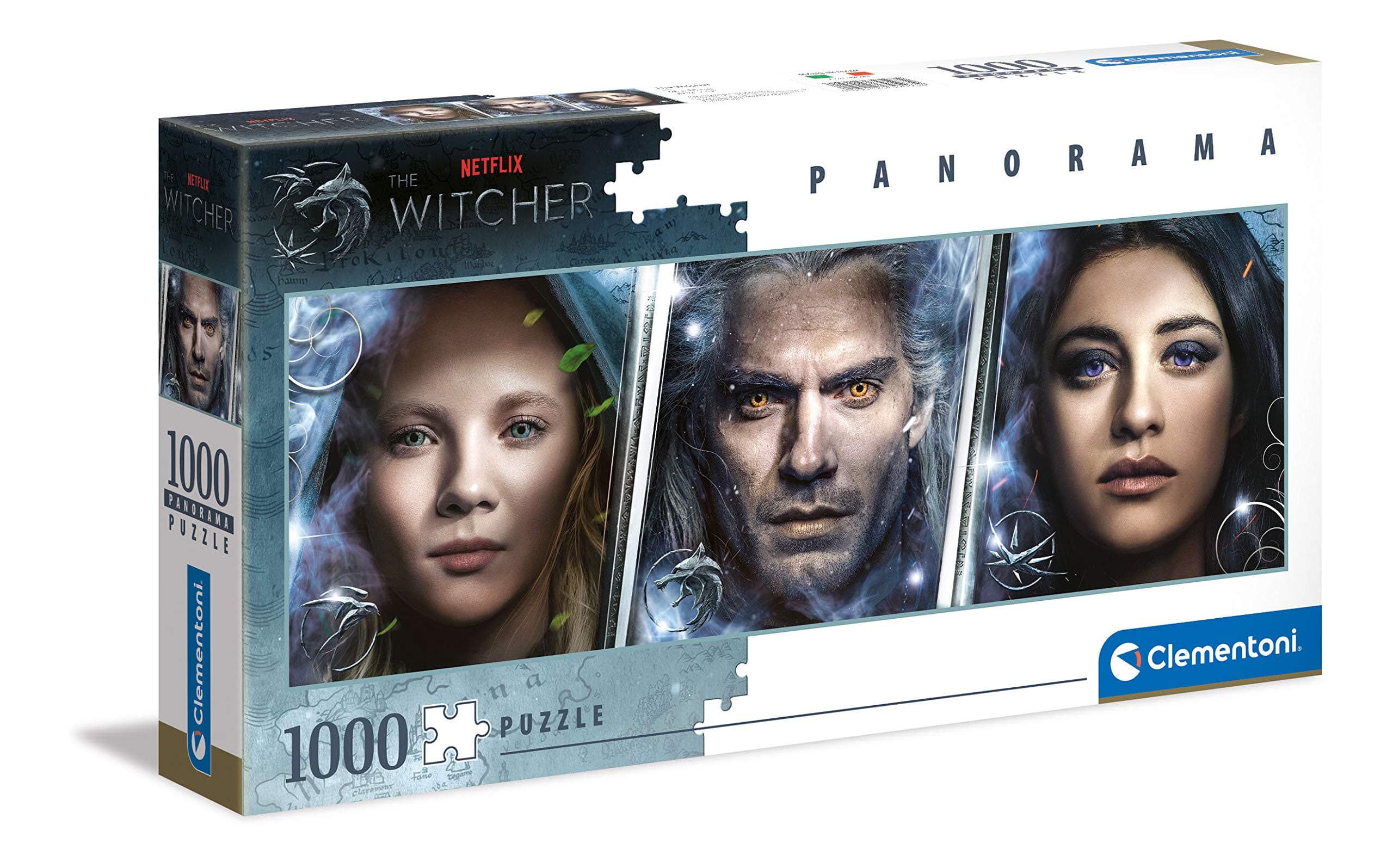 Clementoni Collection 39593, The Witcher Panorama Puzzle for Children and Adults - 1000 pieces, Ages 10 Years Plus
