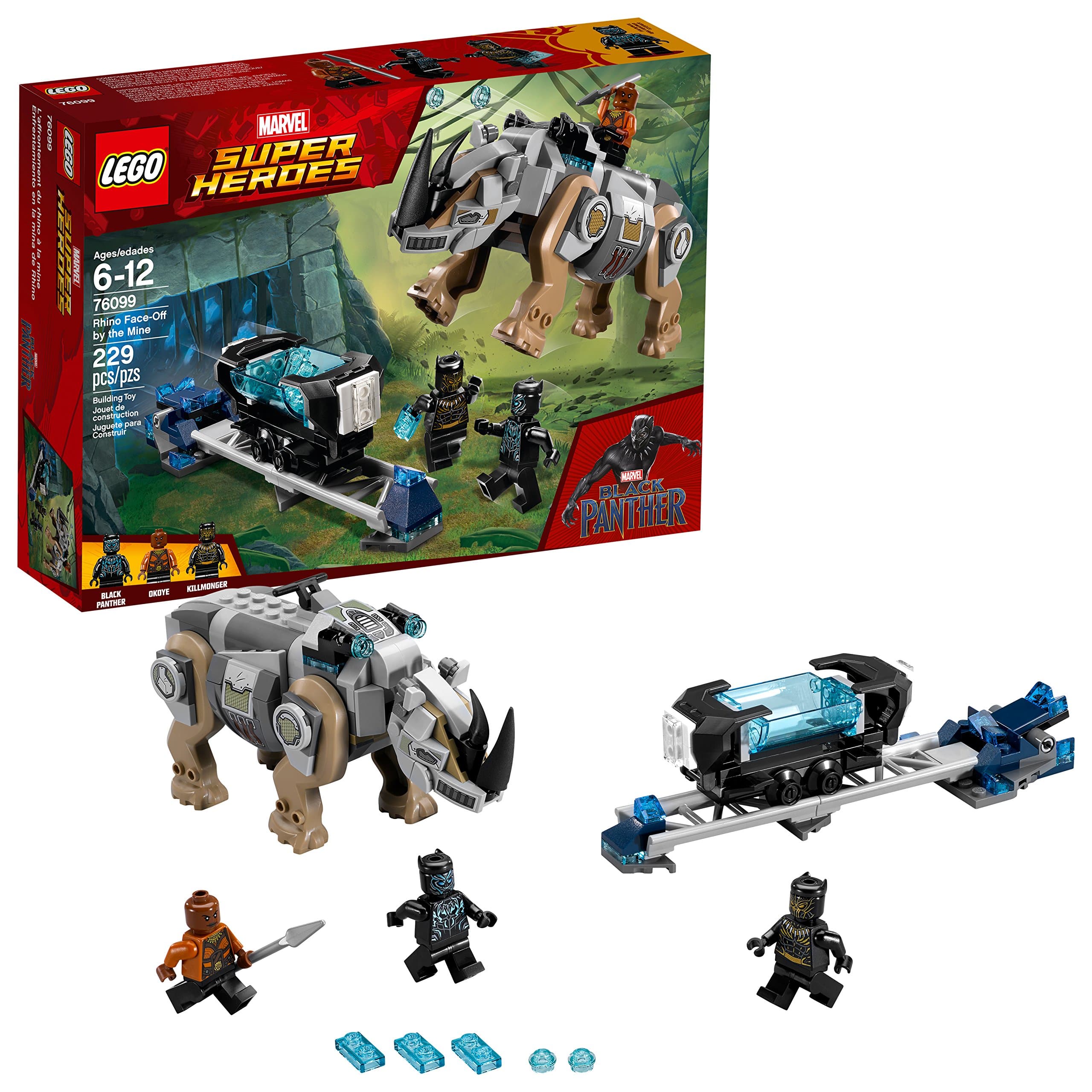 76099 Marvel Super Heroes Black Panther Rhino Face-Off By The Mine