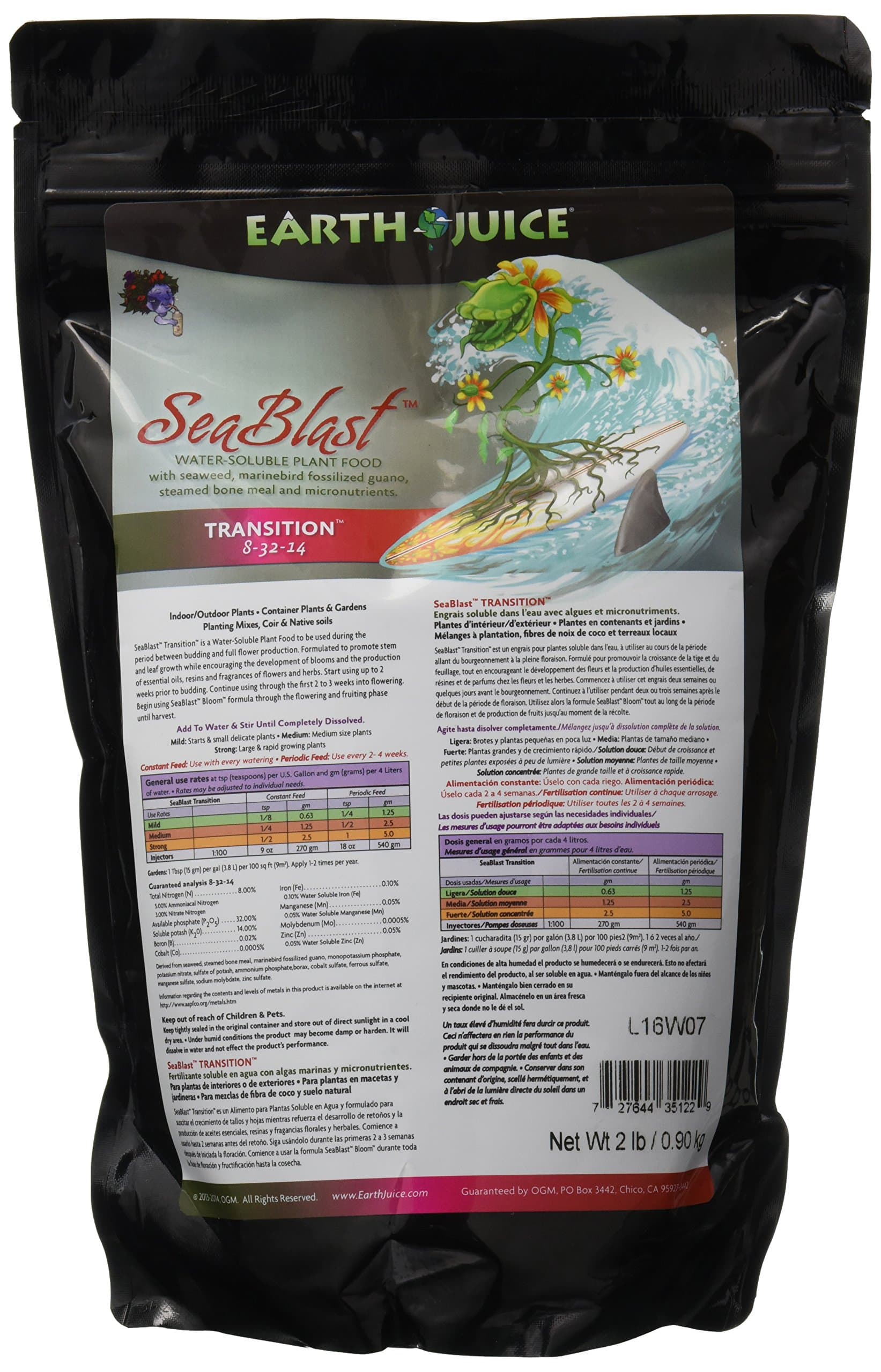 HydroOrganics HOH35122 100209974 Seablast Transition, 2-Pound, White