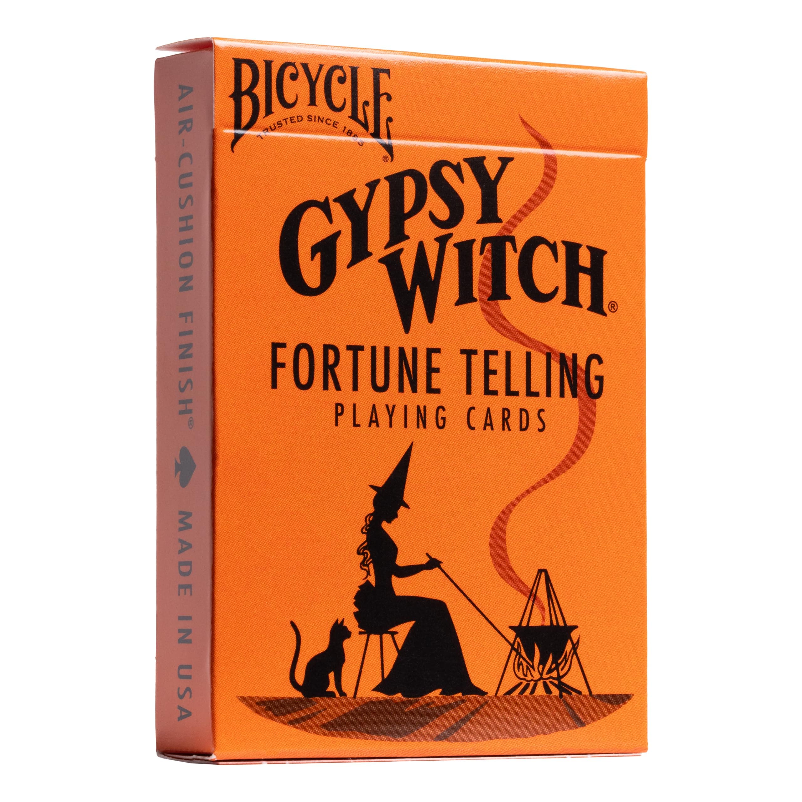 Bicycle Gypsy Witch Fortune Telling Playing Cards, 52 Playing Card Deck, Play Card Games and Tarot Reading Magic, Orange