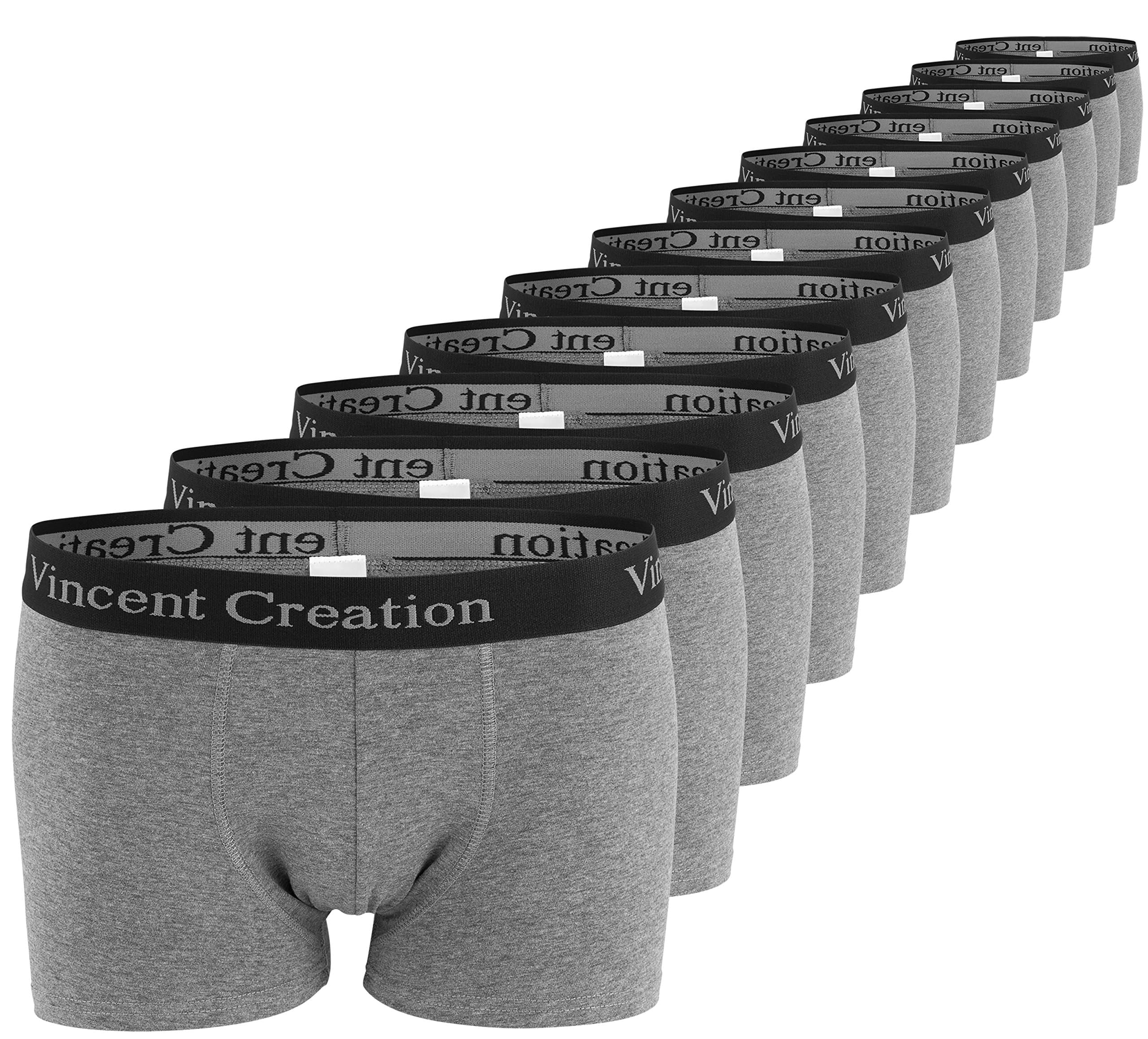 Vincent Creation Pack of 12 Men's Boxer Shorts Soft Cotton | Trunks