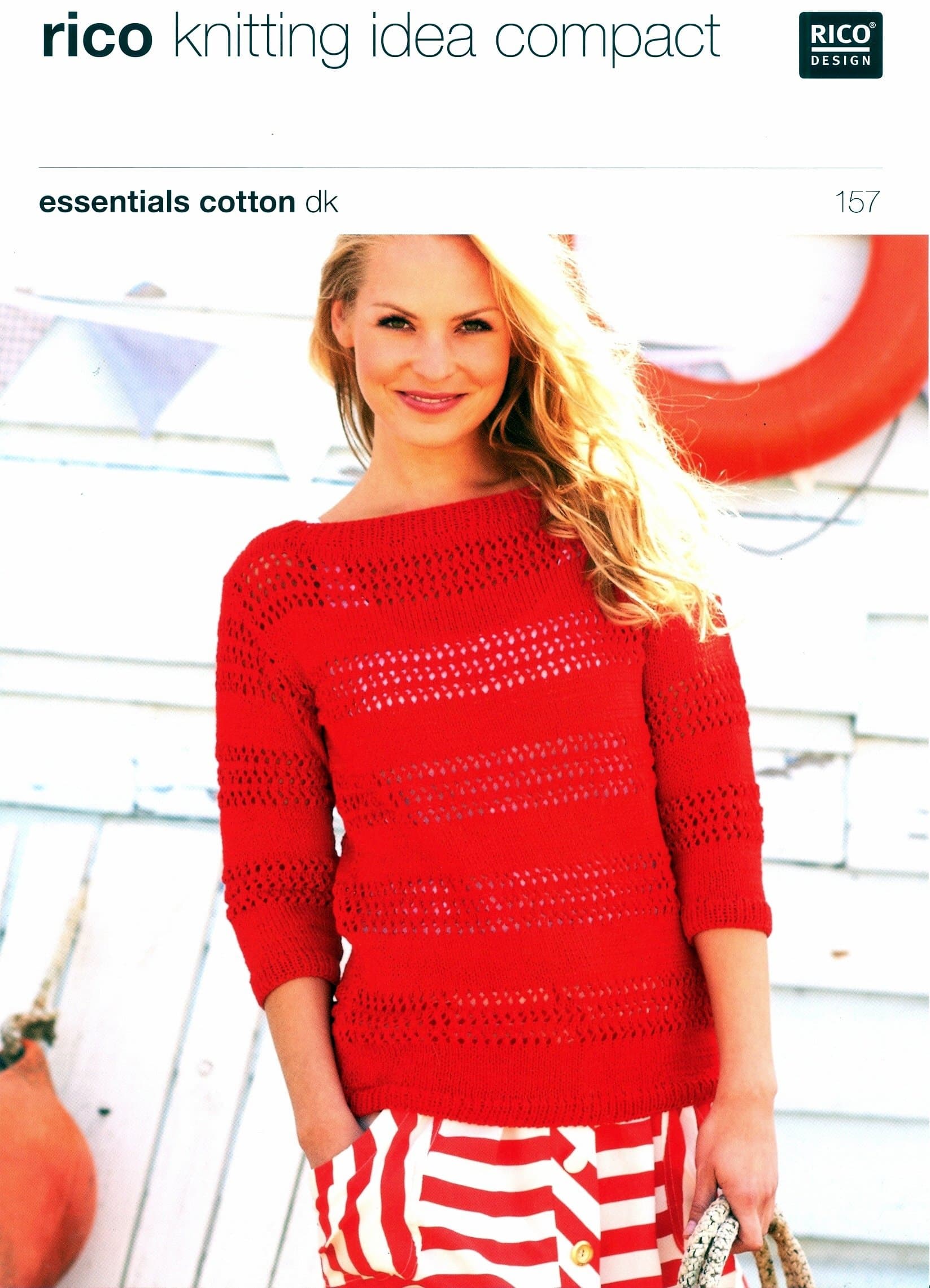 Ladies' Sweater And Tops in Rico Essentials Cotton DK - 157