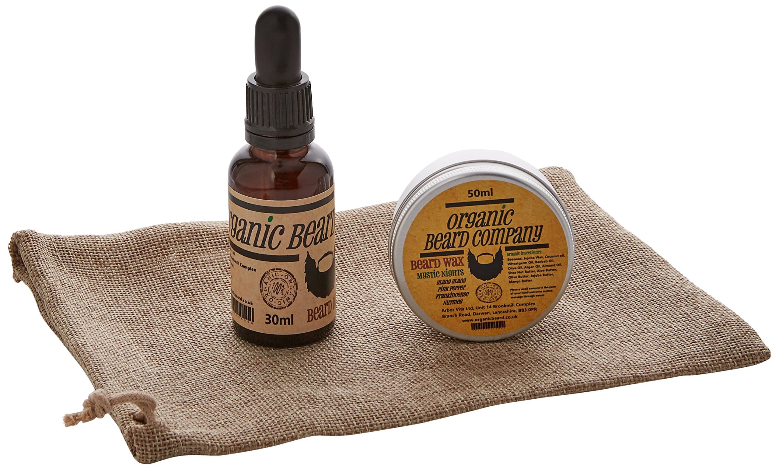 Organic Beard Mystic Nights Pack Beard Oil 30 ml/Beard Wax 50 ml