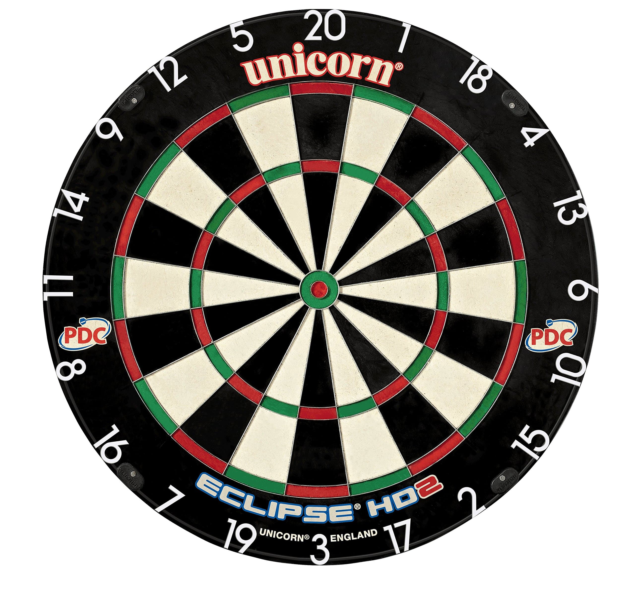 Eclipse HD2 High Definition Professional Bristle Dartboard with Increased Playing Area and Super Thin Bullseye