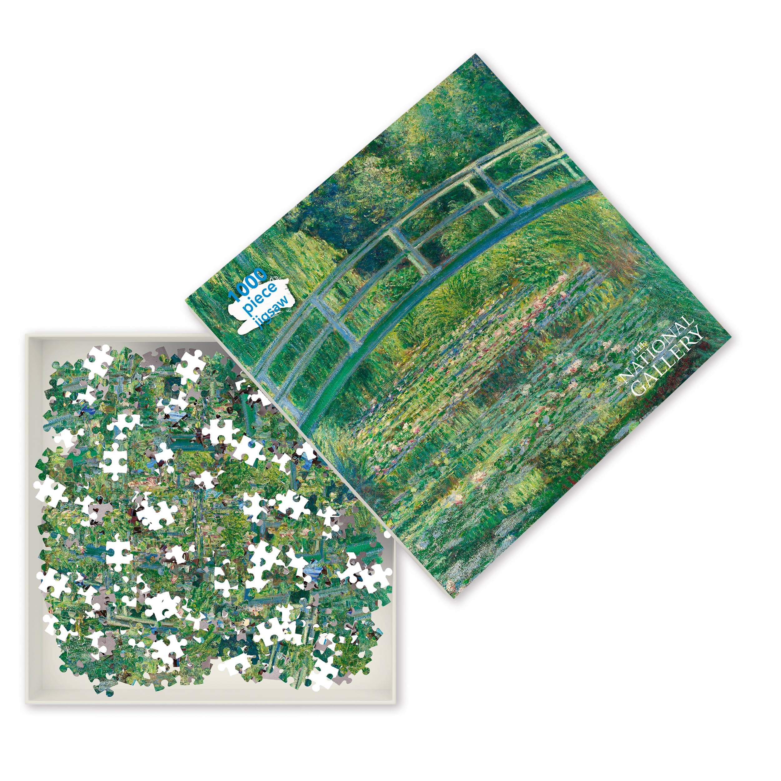 Adult Jigsaw Puzzle National Gallery Monet: Bridge over Lily Pond: 1000-piece Jigsaw Puzzles