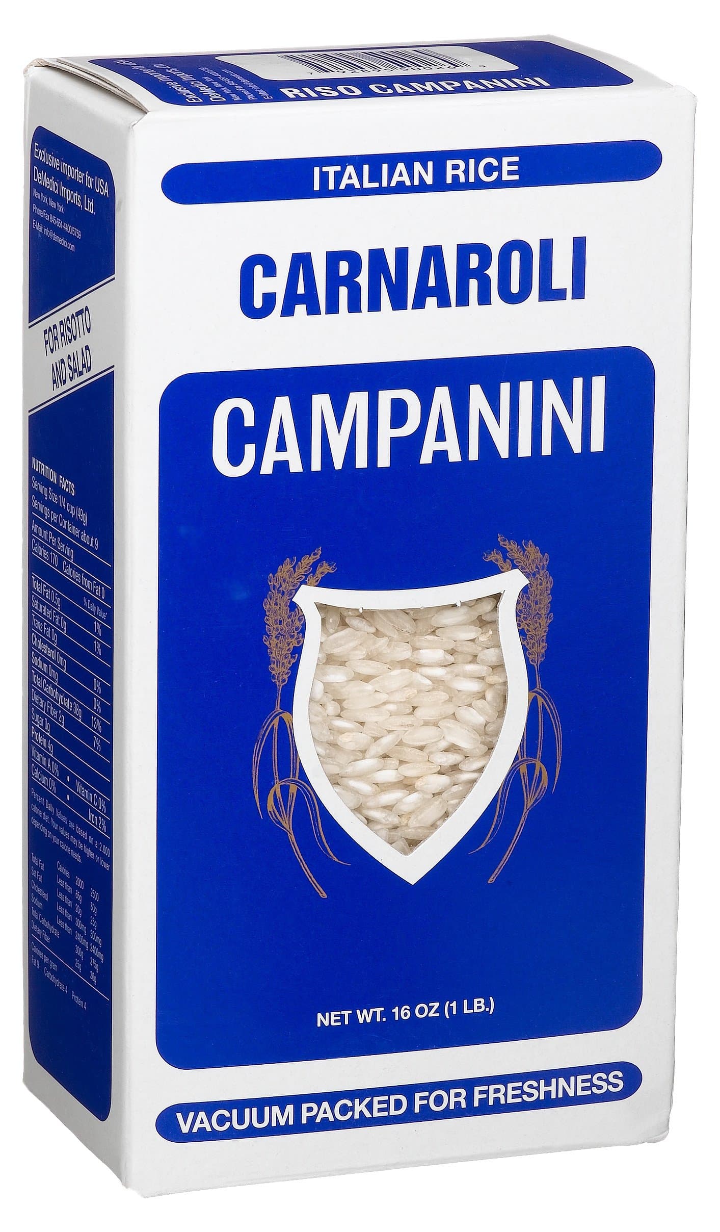 Campanini Carnaroli Rice, 16-Ounce Boxes (Pack of 4)