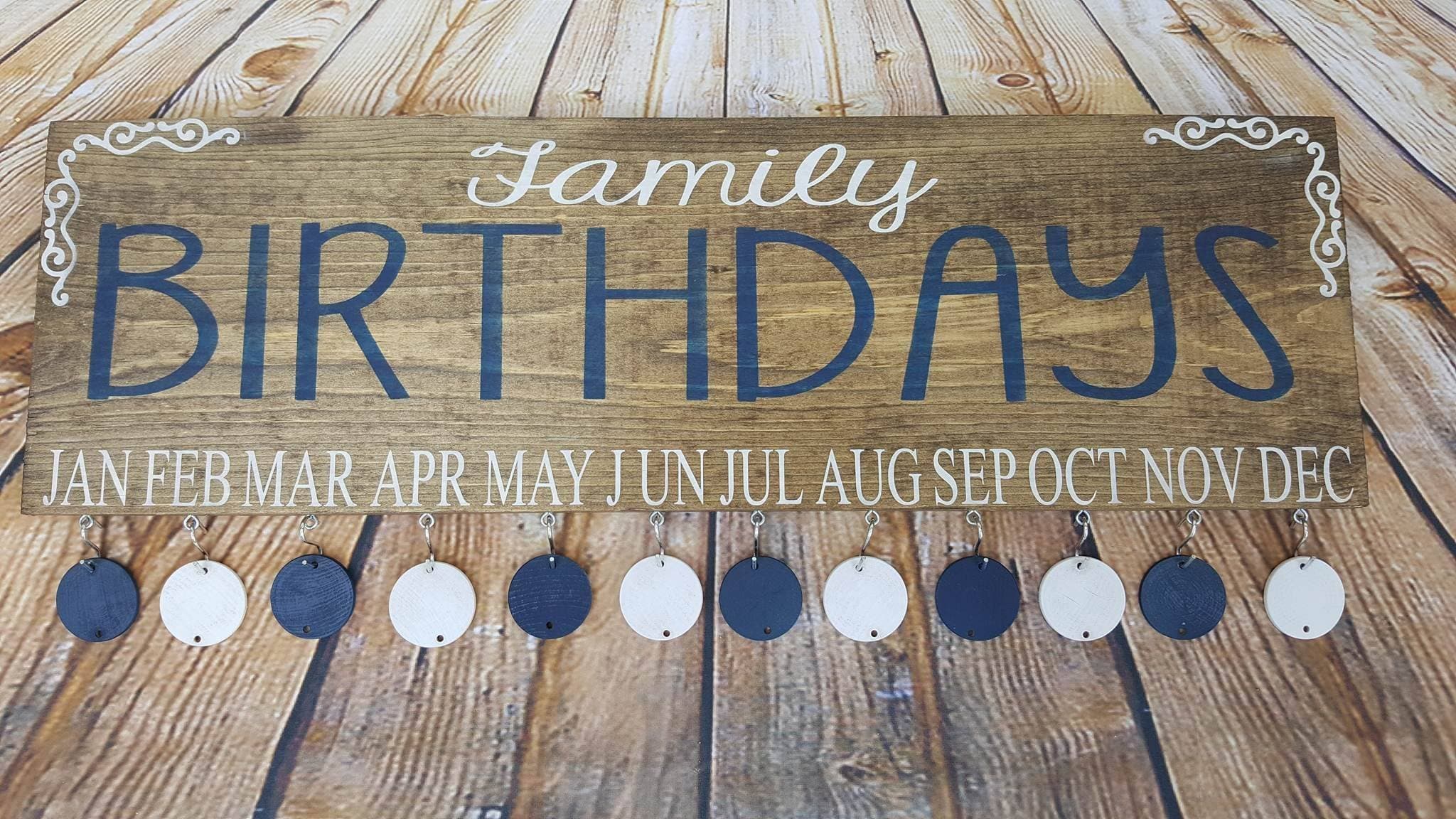 Family Birthday Wall Calandar-Family Celebrations Sign-family wall calendar-personalized sign-family celebrations