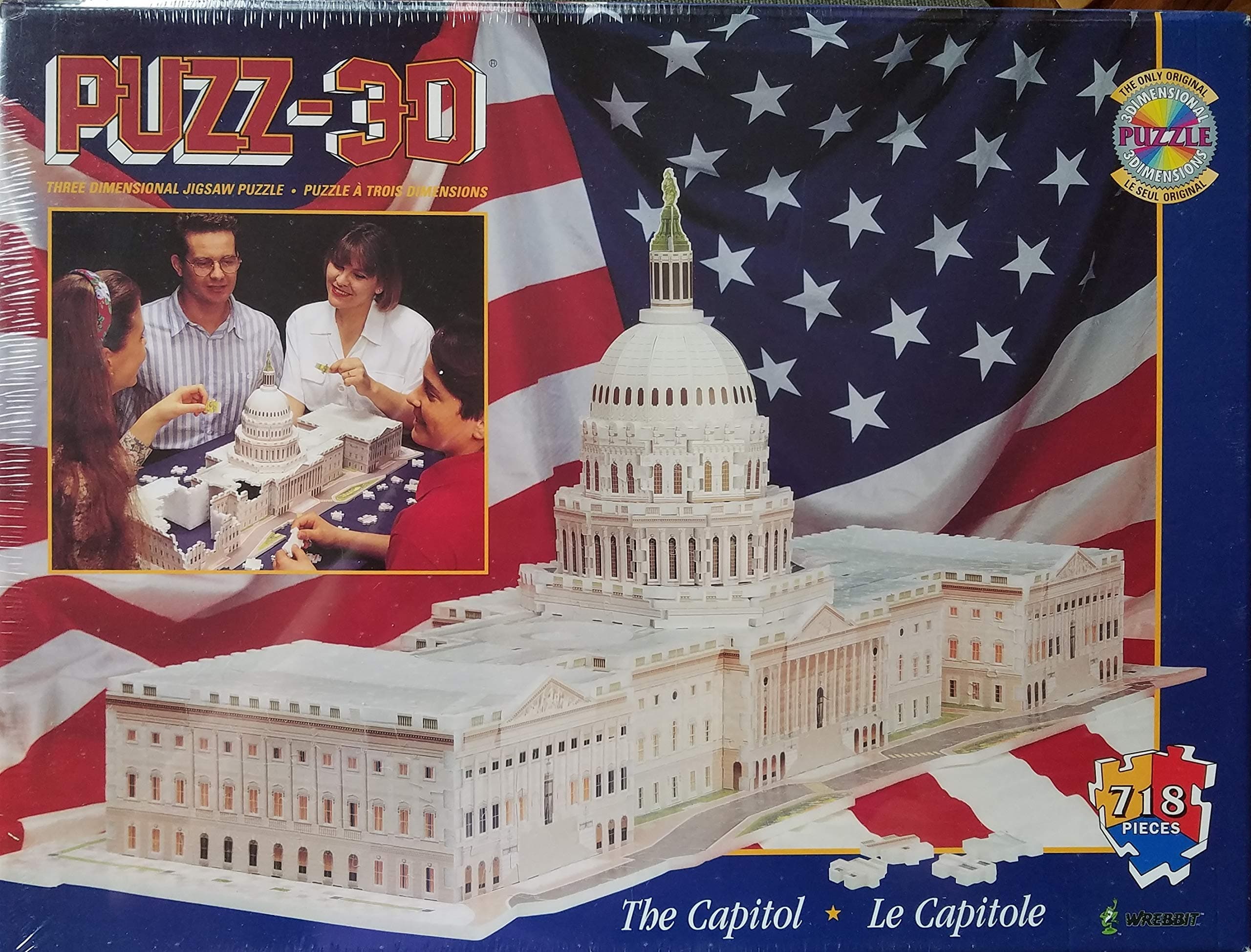 Wrebbit 3DPuzz-3D The Capitol Three Demensional Jigsaw Puzzle