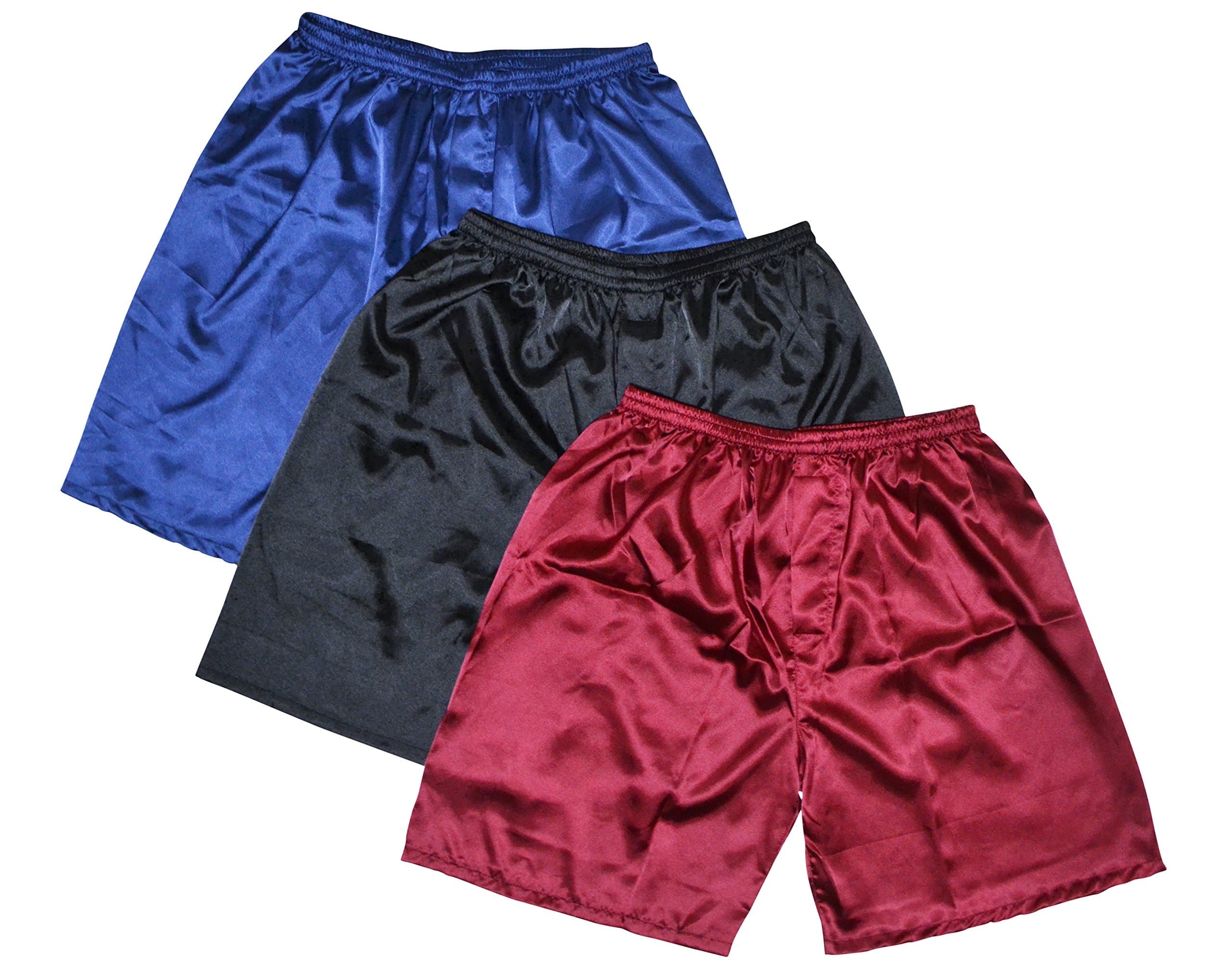TONY AND CANDICETONY & CANDICE Herren Satin Glanz Boxershorts 3er Pack Unterwäsche