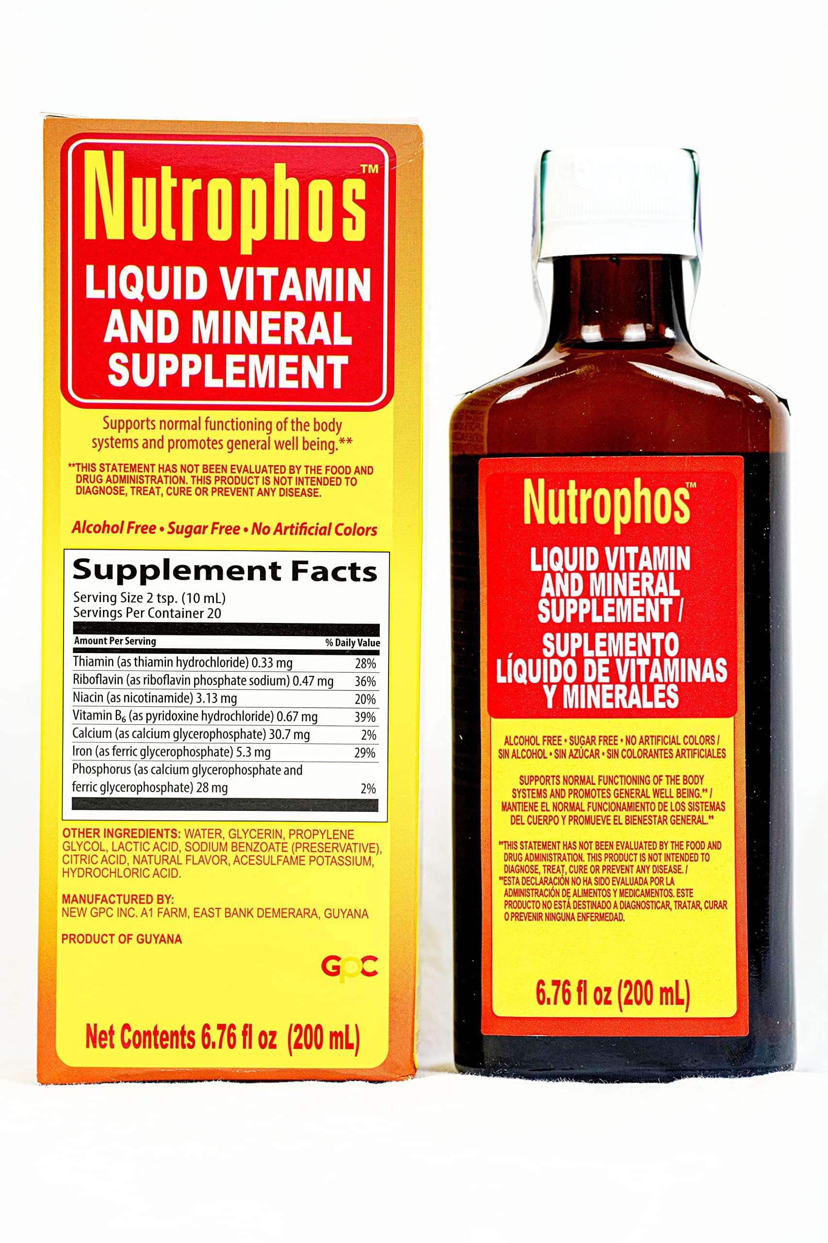 Nutrophos- Liquid Vitamin and Mineral Supplement (200ml)