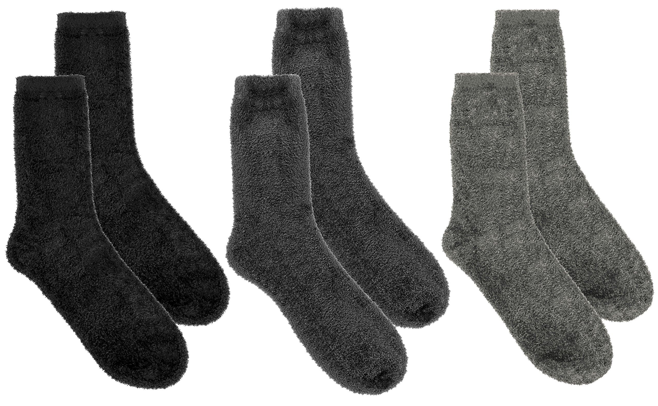 Happy and Healthy Unisex Premium Microfiber Mid-Calf Socks 3, 6 Pairs -Soft, Stretch, Keep Feet Dry