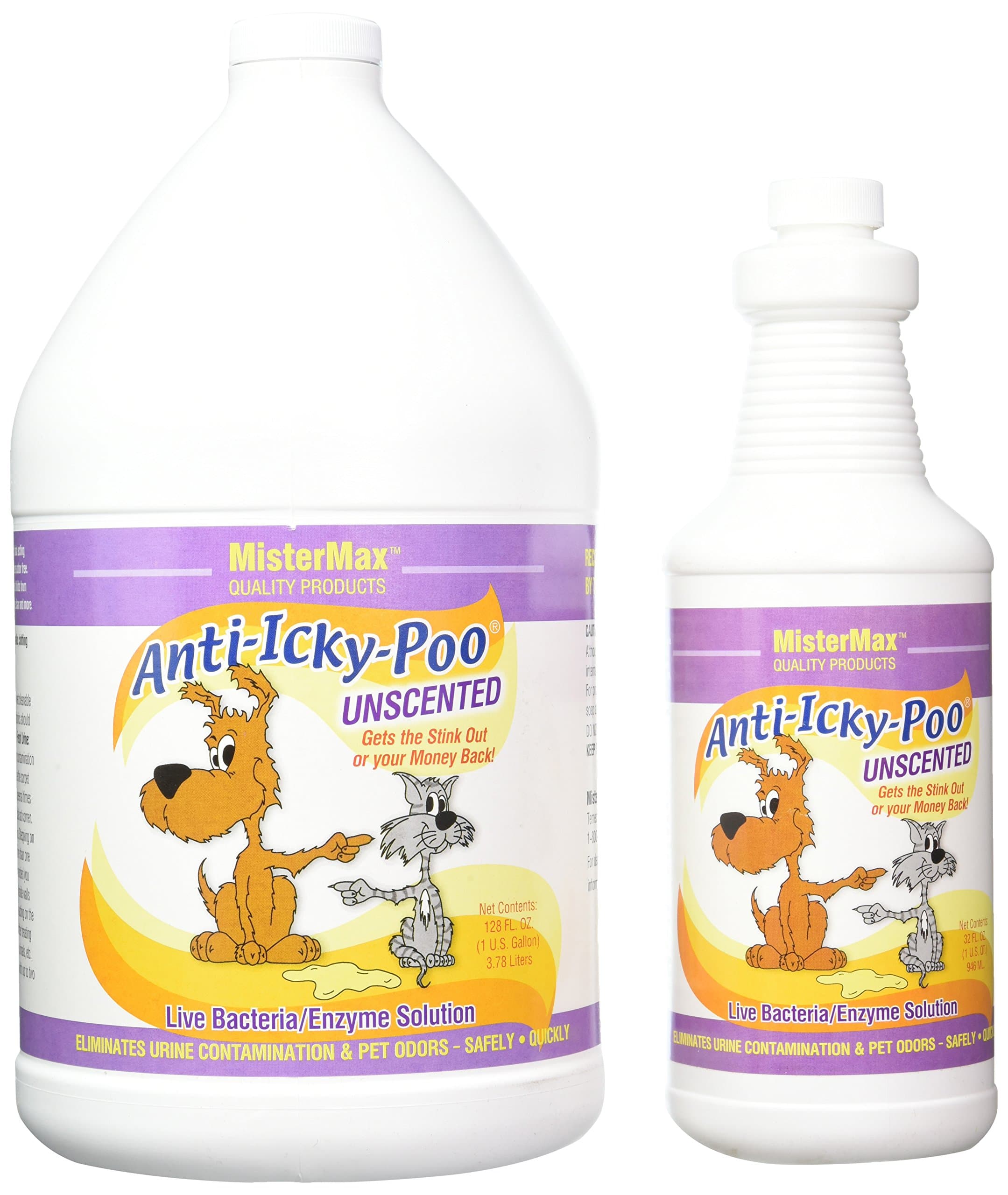 Mister Max Anti Icky Poo Unscented Gallon & Quart