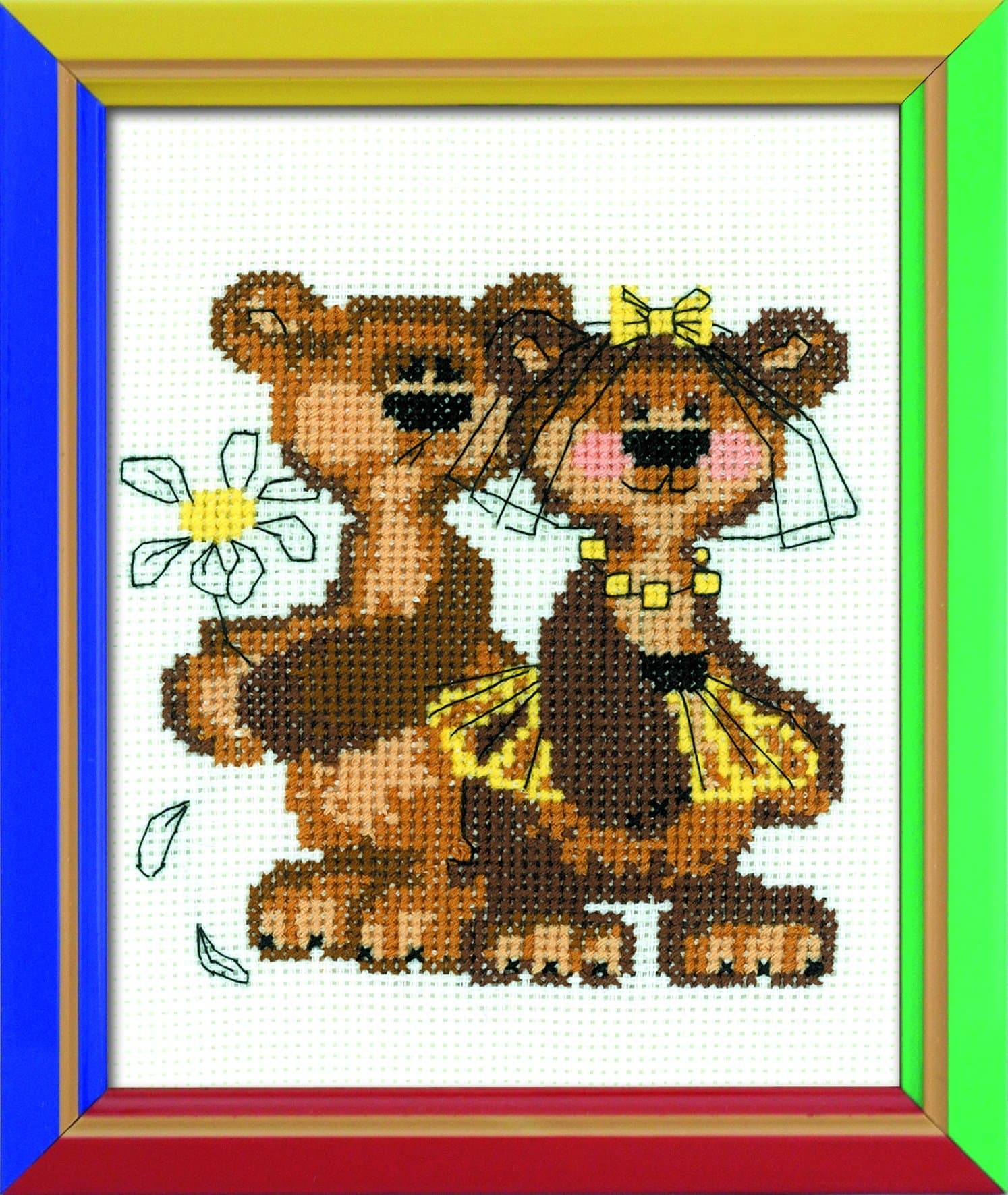 Happy bee Masha and Misha - Cross Stitch Kit