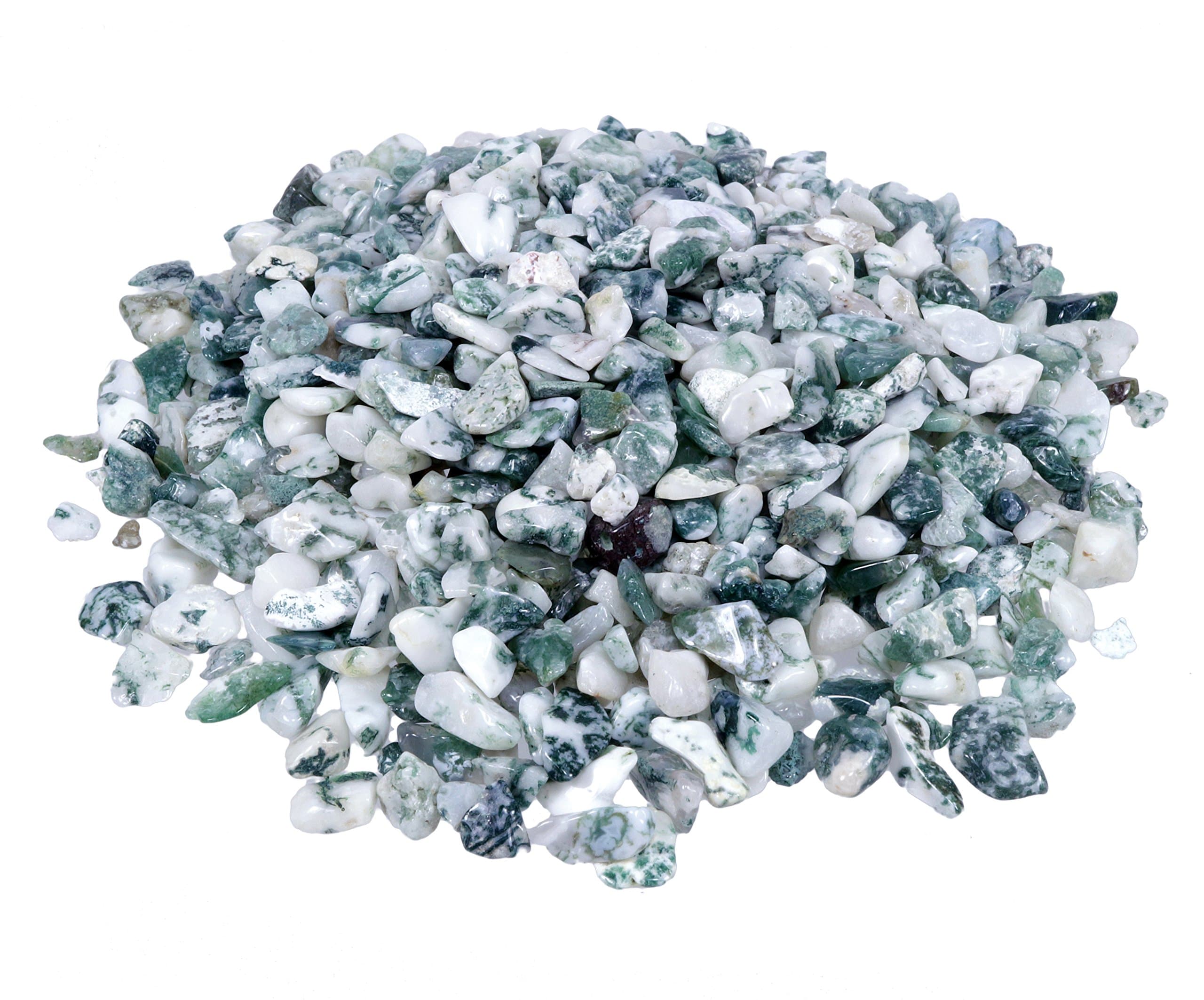 Tree Agate Mini Tumbled Gemstone 1 kg Chips 5 mm Diameter