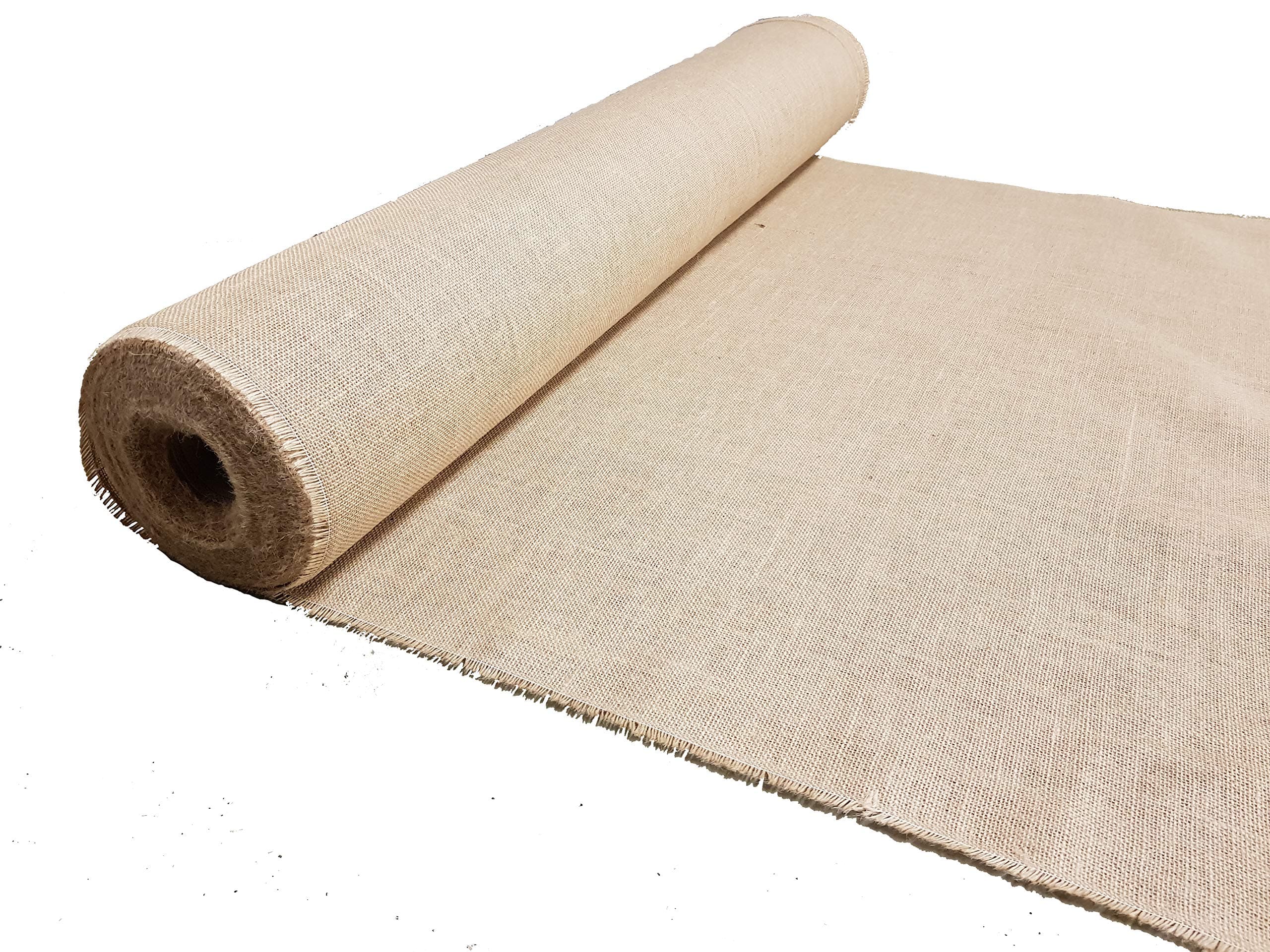 Luxury FINE Woven Hessian Jute 100cm Wide 10oz 320gsm ~ Burlap Natural Craft Upholstery Sack Cloth (1 Metre)