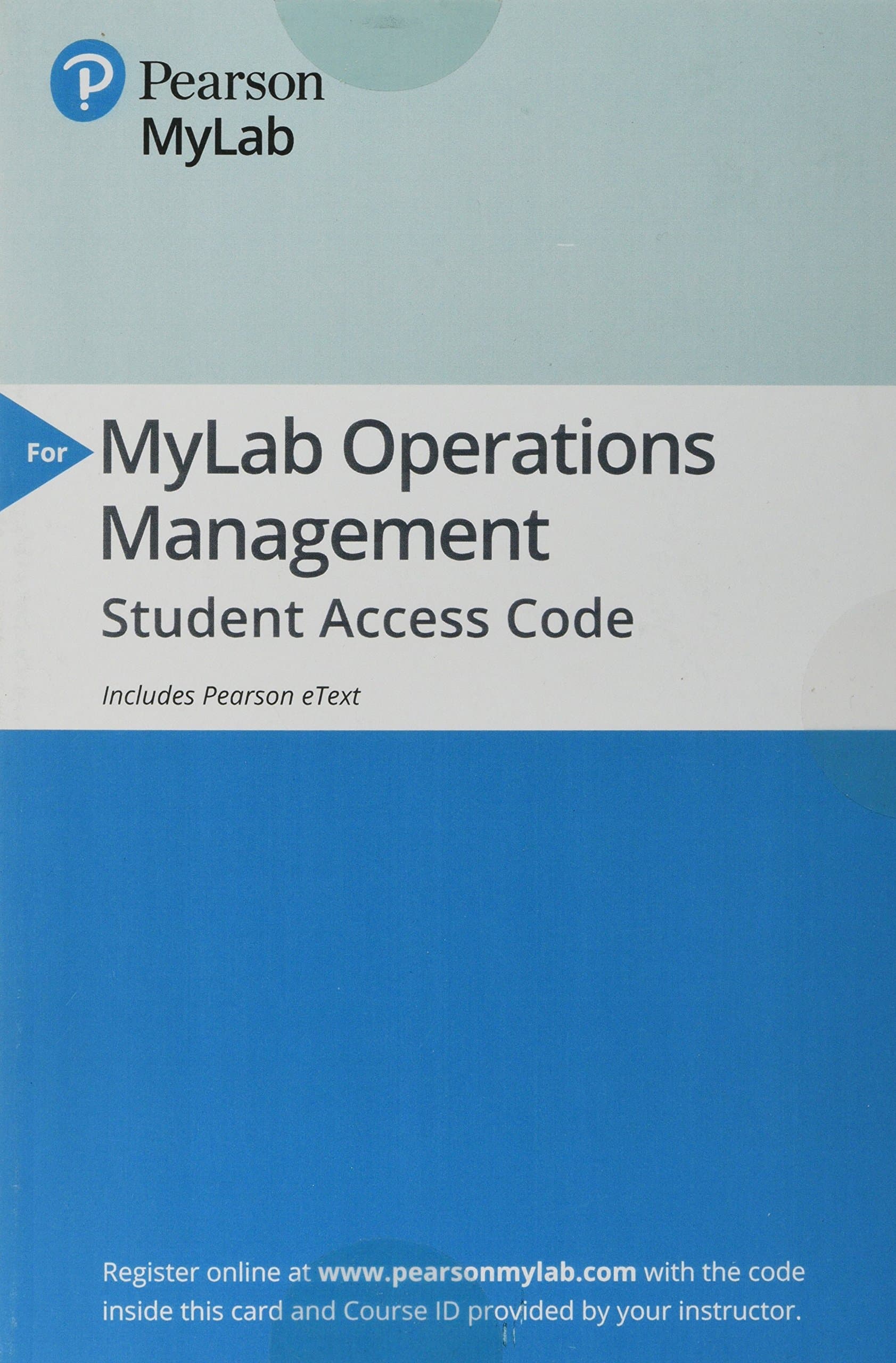 MyLab Operations Management with Pearson eText -- Access Card -- for Managing Supply Chain and Operations: An Integrative Approach