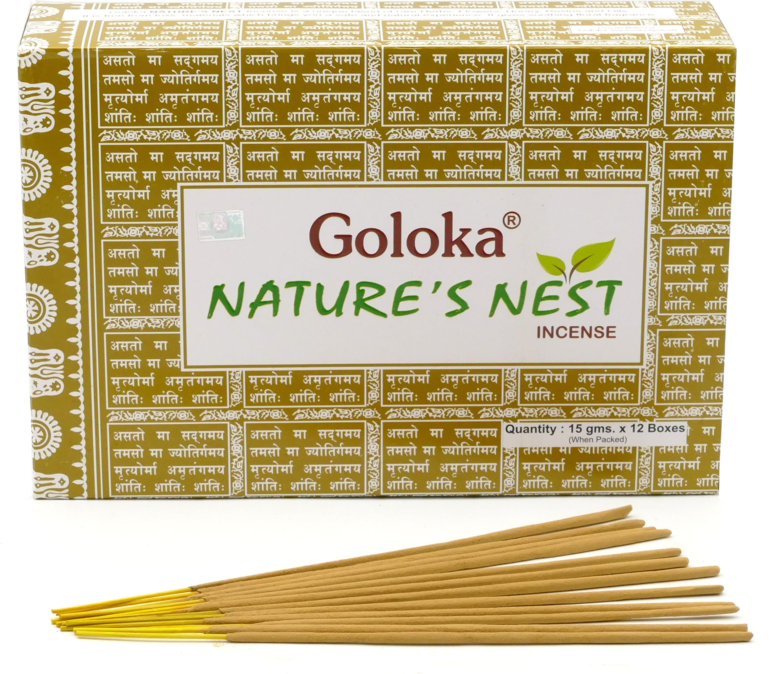 GOLOKANature's Nest Masala Incense Sticks 15gms x 12 Packs